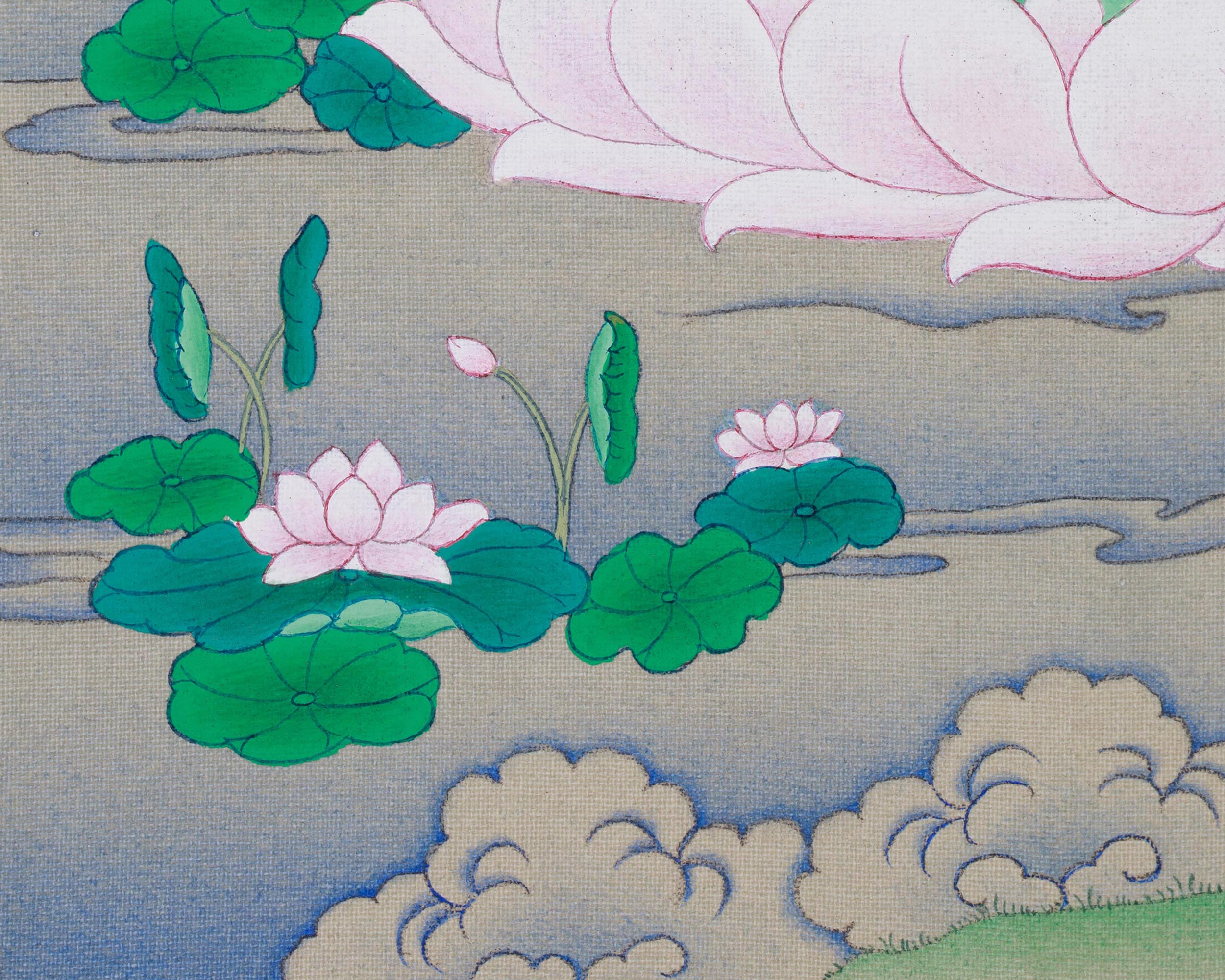 Wisdom Goddess Saraswati | A Sacred Thangka of Knowledge and Creativity