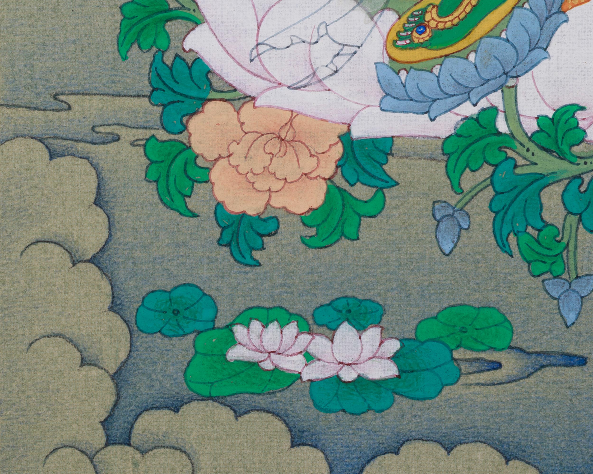 Mother of All Buddha Green Tara Thangka | A Sacred Source of Compassion and Protection