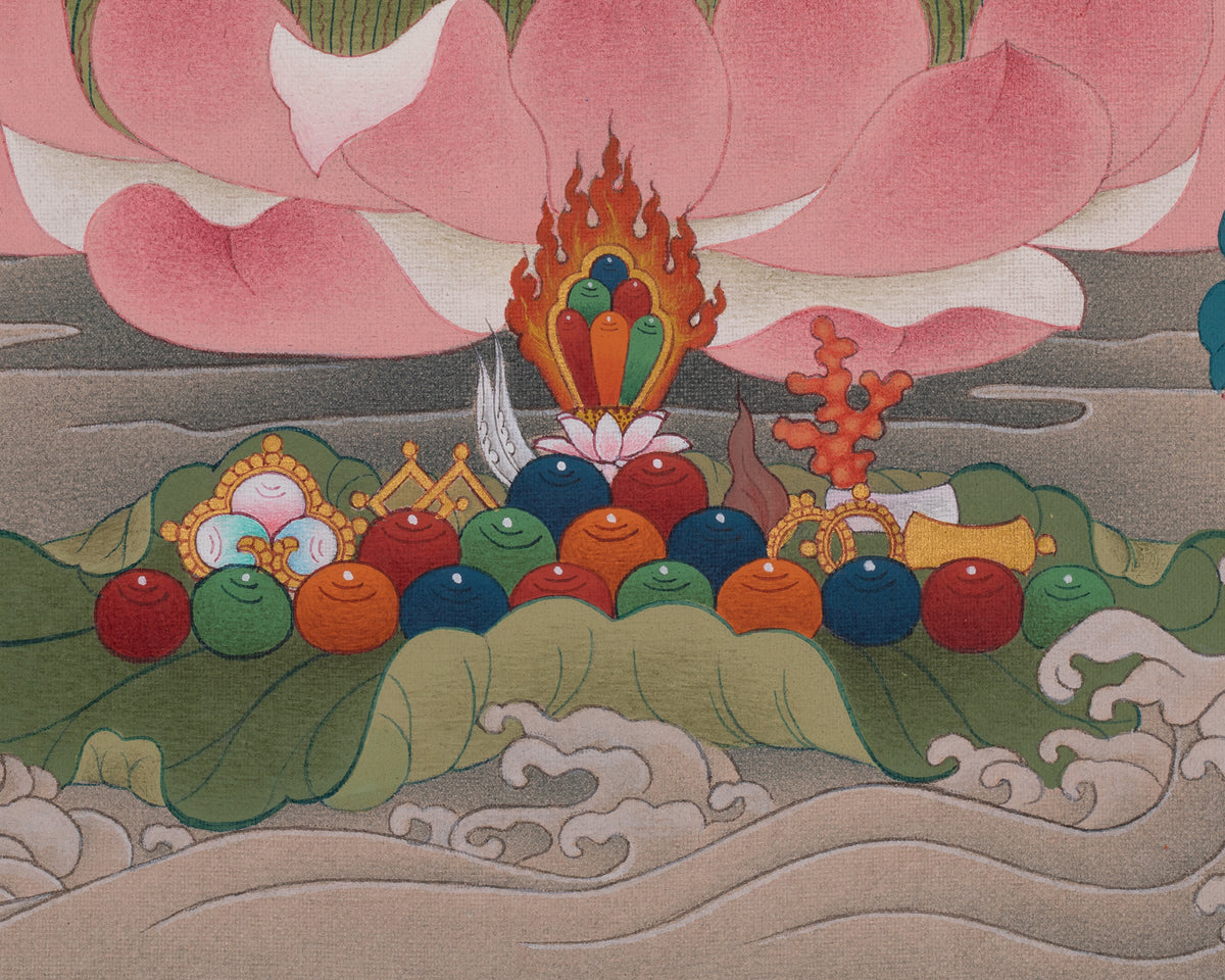 Medicine Buddha Thangka Painting | Healing Deity