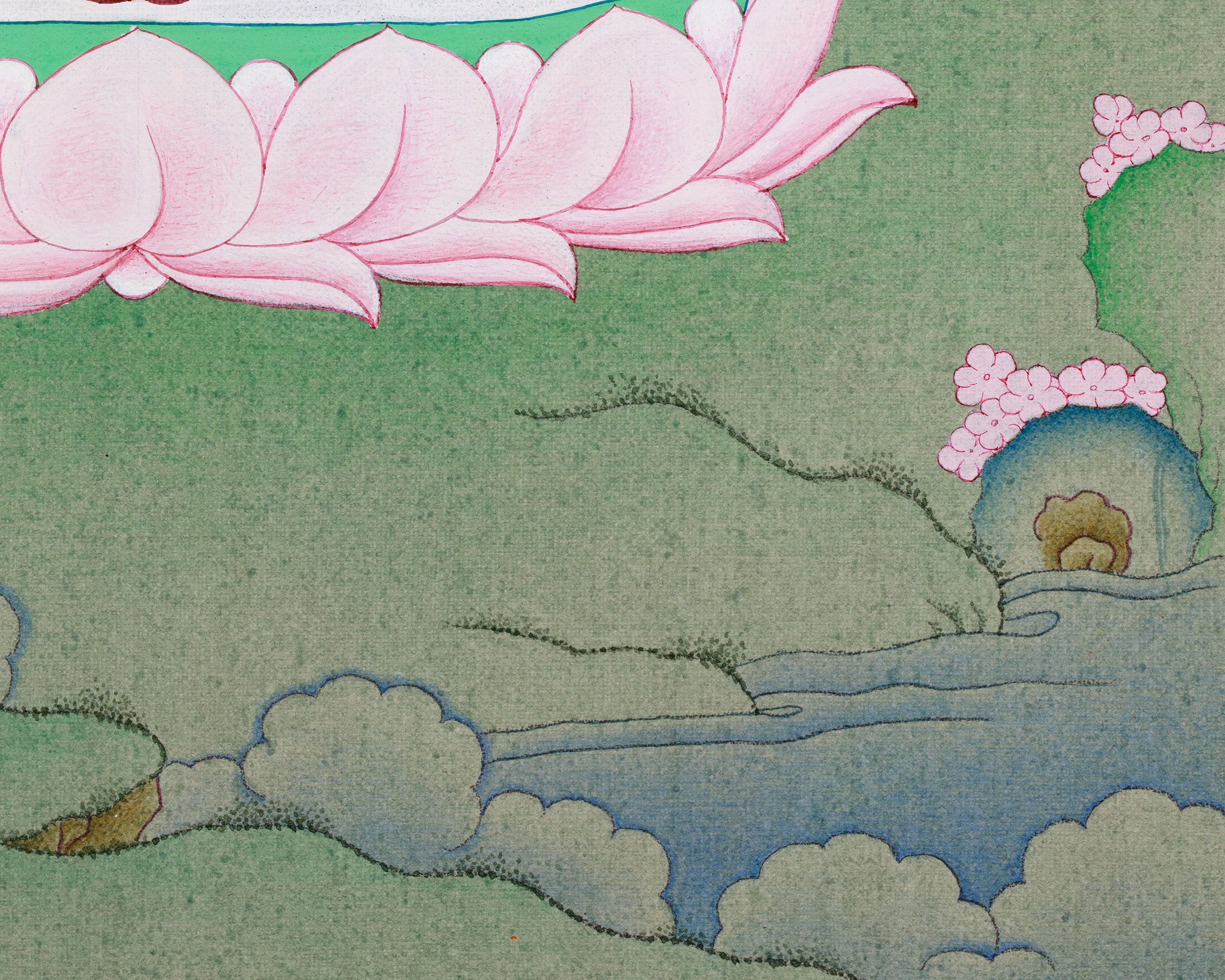 Traditional Bhaishajyaguru Thangka | Medicine Buddha in Himalayan Art