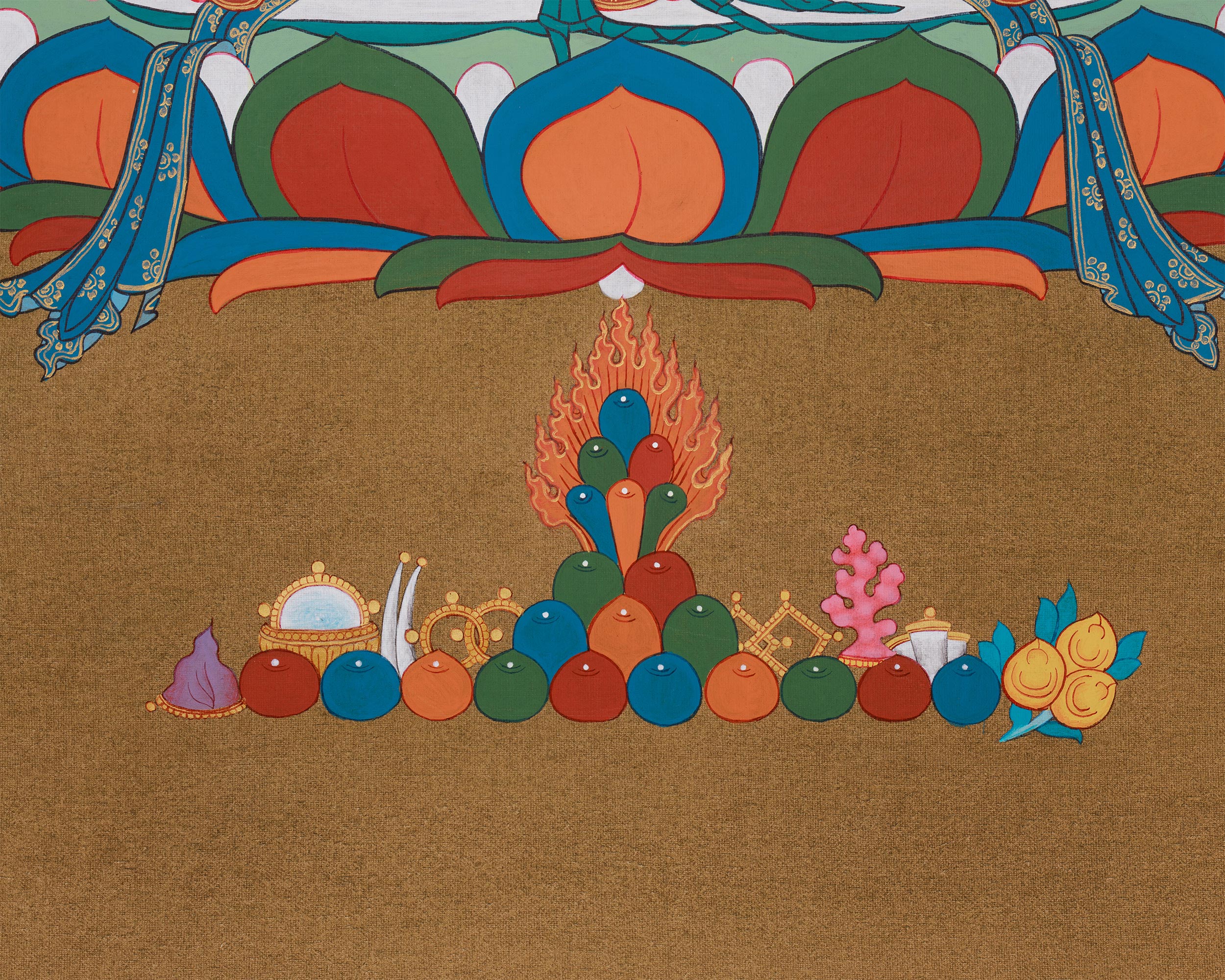 Wisdom Buddha Manjushree Thangka | Bodhisattva Art | Enlightenment and Clarity