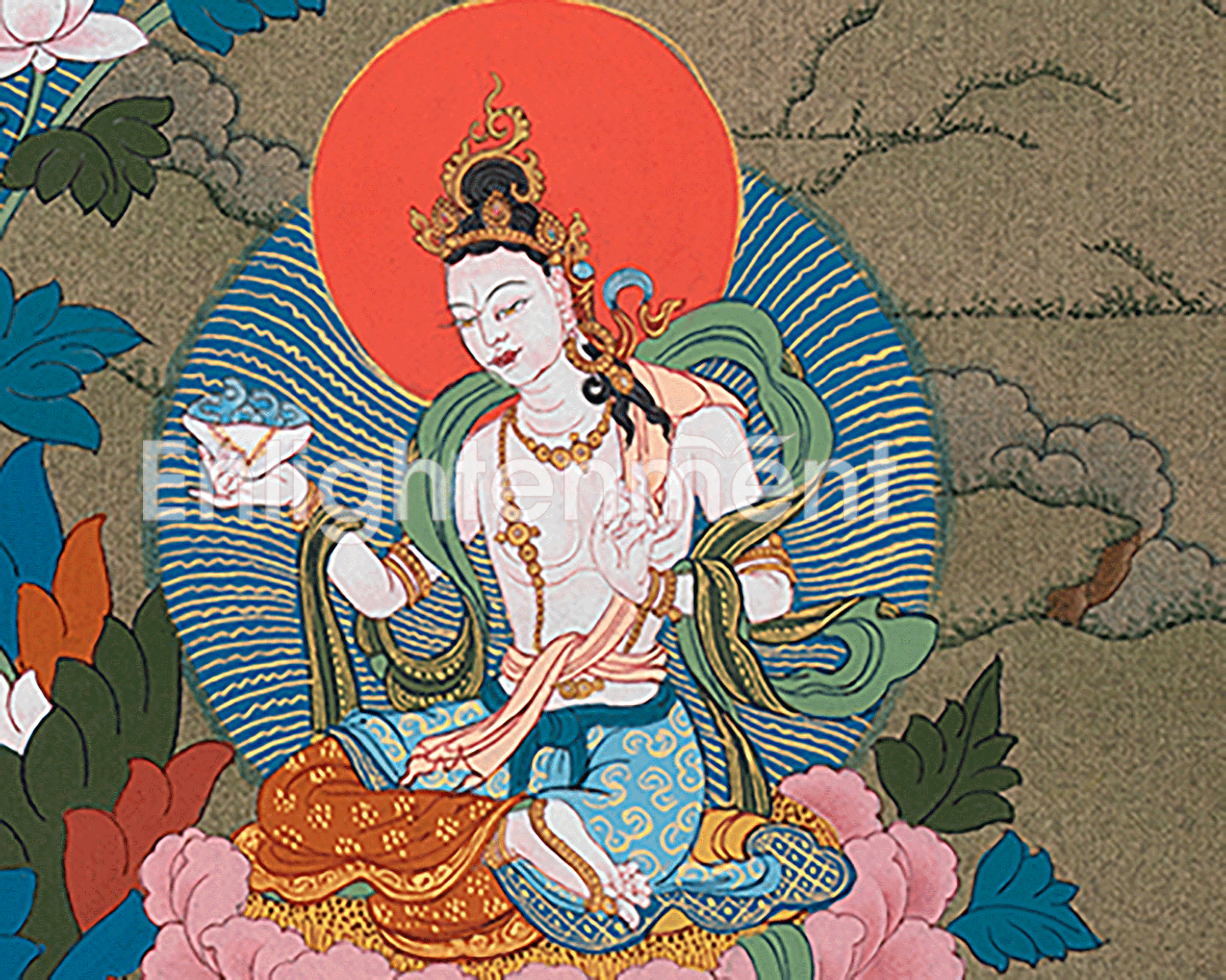 Traditional Hand Painted Guru Sangye Thangka | Art Of Guru Rinpoche, The Lotus Born