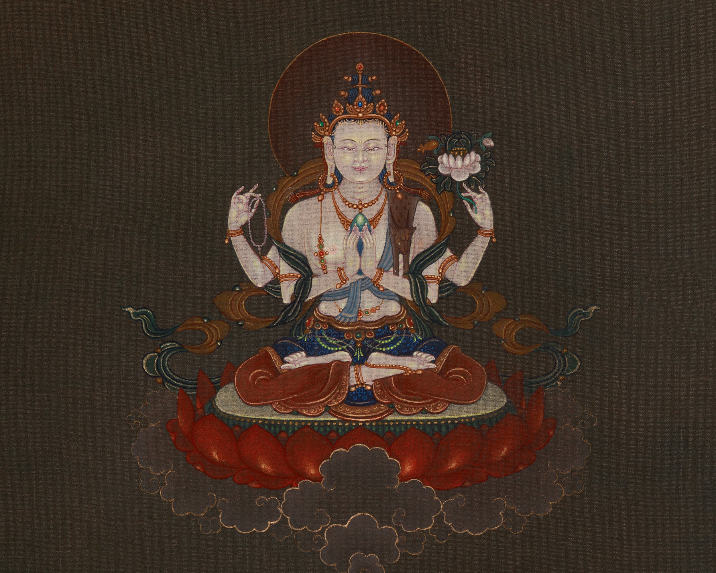 Sword of Wisdom Manjushri Thangka | The Protector of Wisdom