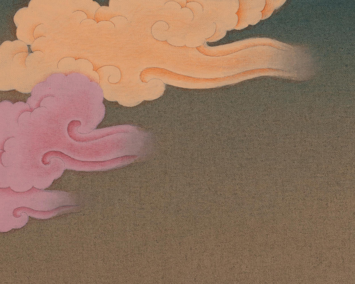 Hand-Painted White Tara Longevity Deity | Amitayus And Namgyalma Thangka