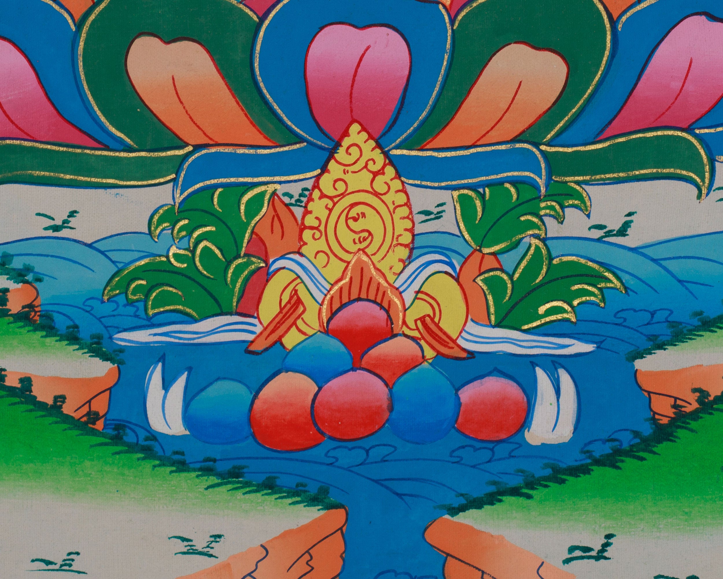 Longevity Buddha, Amitayus | Thangka for Healing and Long Life