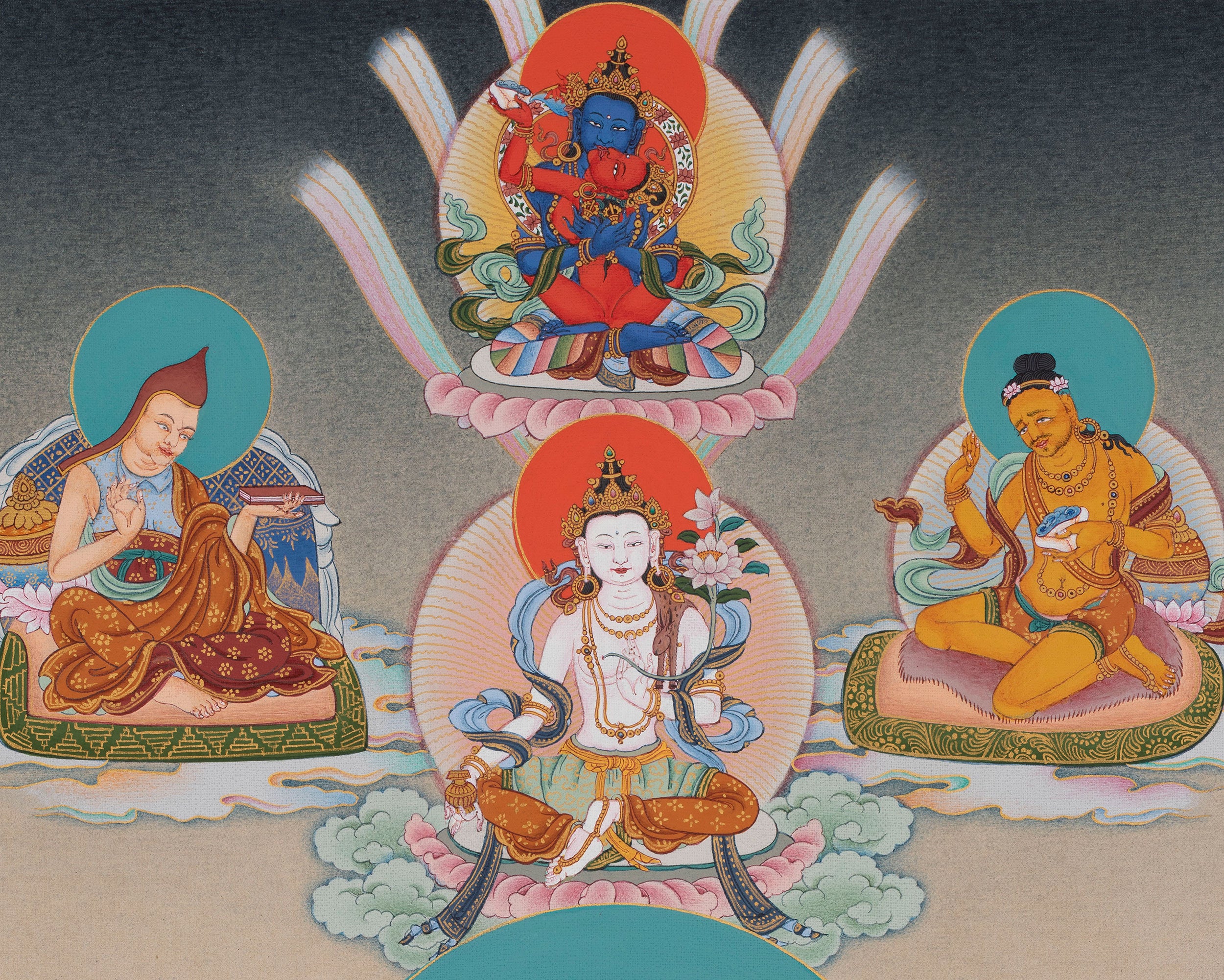 Khyungpo Naljor Thangka Print | High-Quality Print of the Esteemed Guru of Shangpa Kagyu