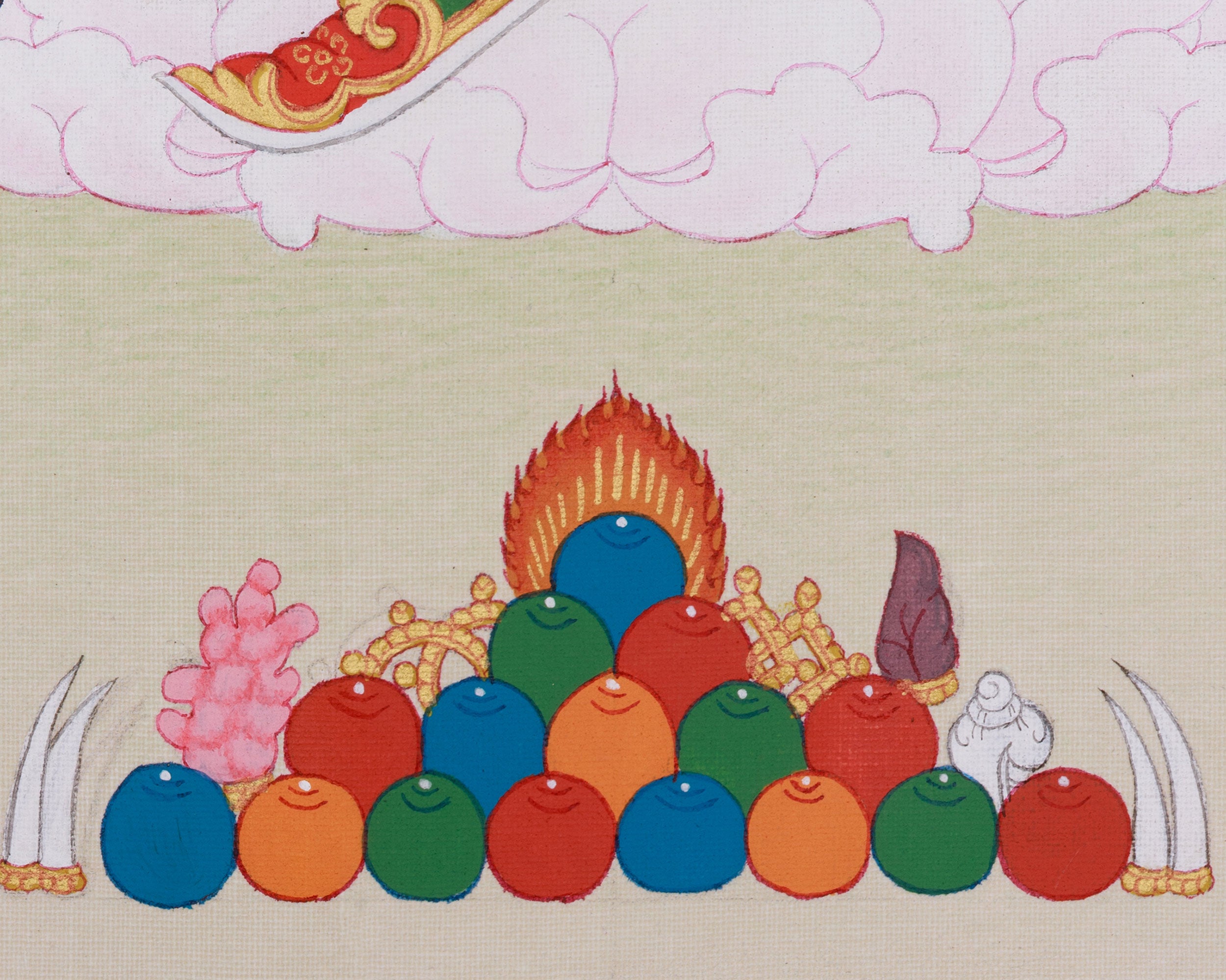 Sacred Art of Guru Rinpoche With Consort | A Divine Representation of Wisdom