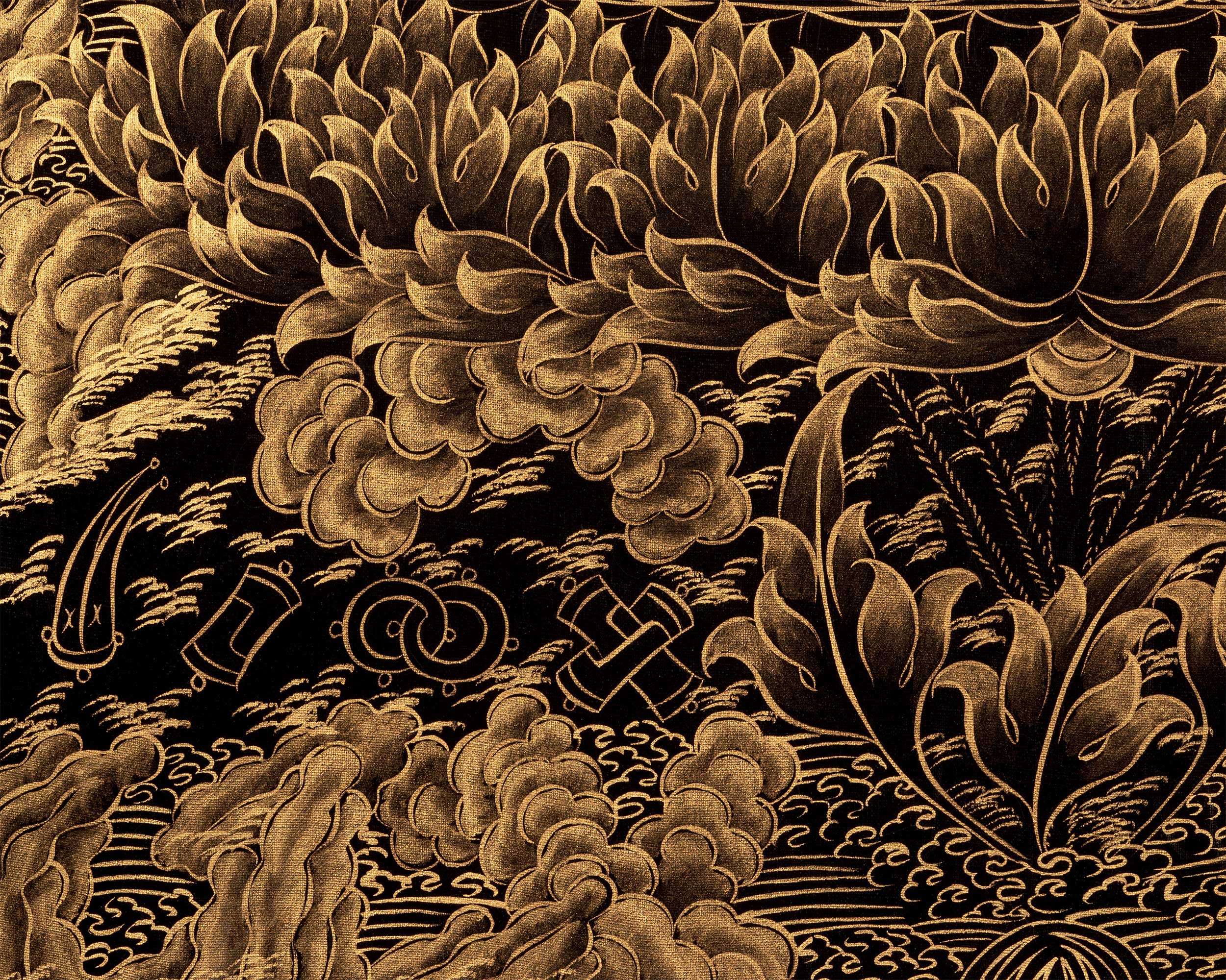 Sacred Peaceful Guru Padmasambhava Thangka | Tibetan Buddhist Master