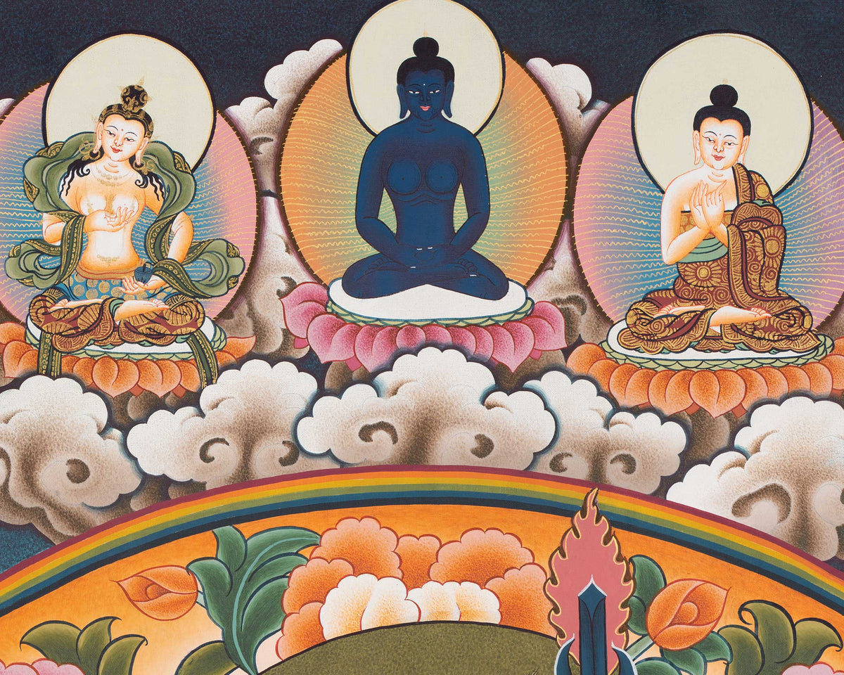 8 Guru Manifestation Thangka | Guru Rinpoche | Lotus Guru: Padmasambhava |