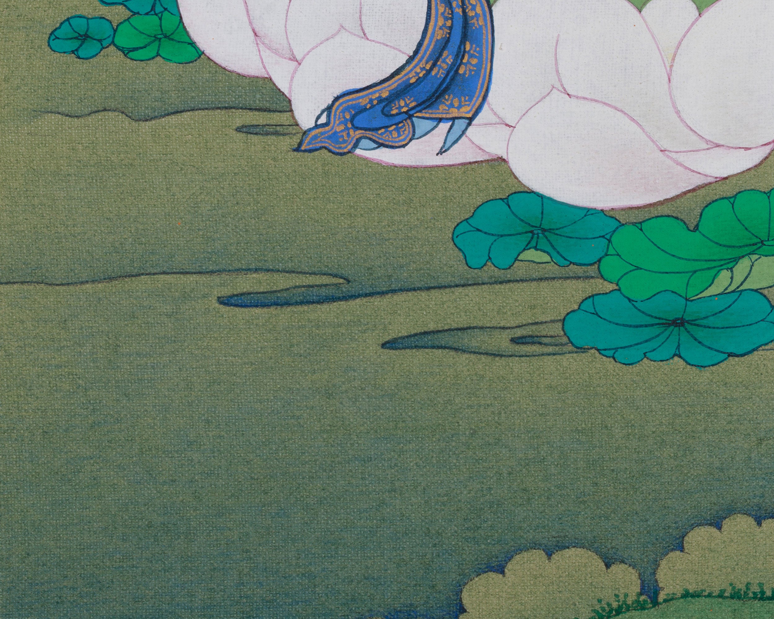 Bodhisattva Manjushri Knowledge Deity Thangka | A Sacred Symbol of Wisdom