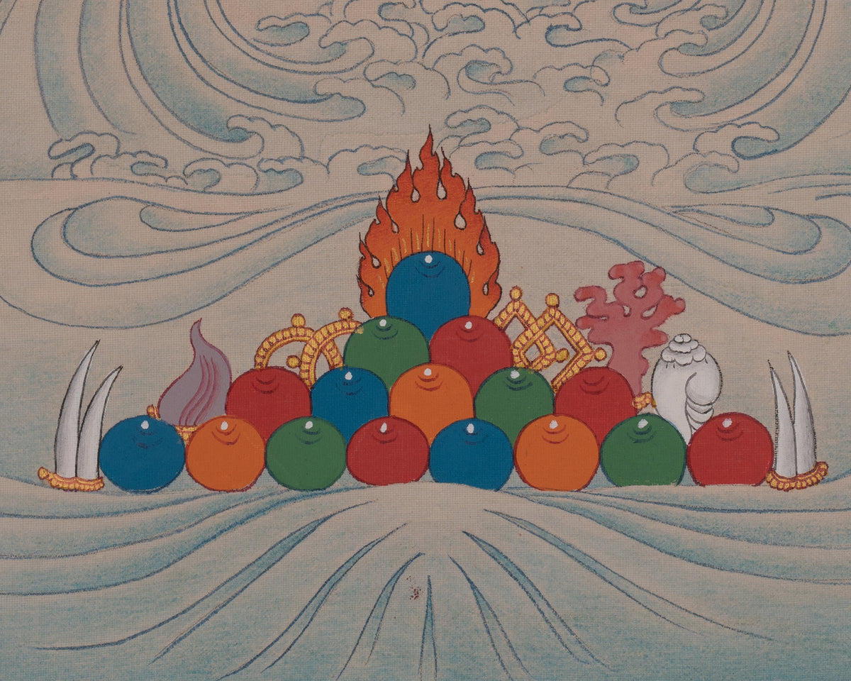 Spiritual Manjushri Artwork | Enlightened Wisdom Deity | Traditional Thangka