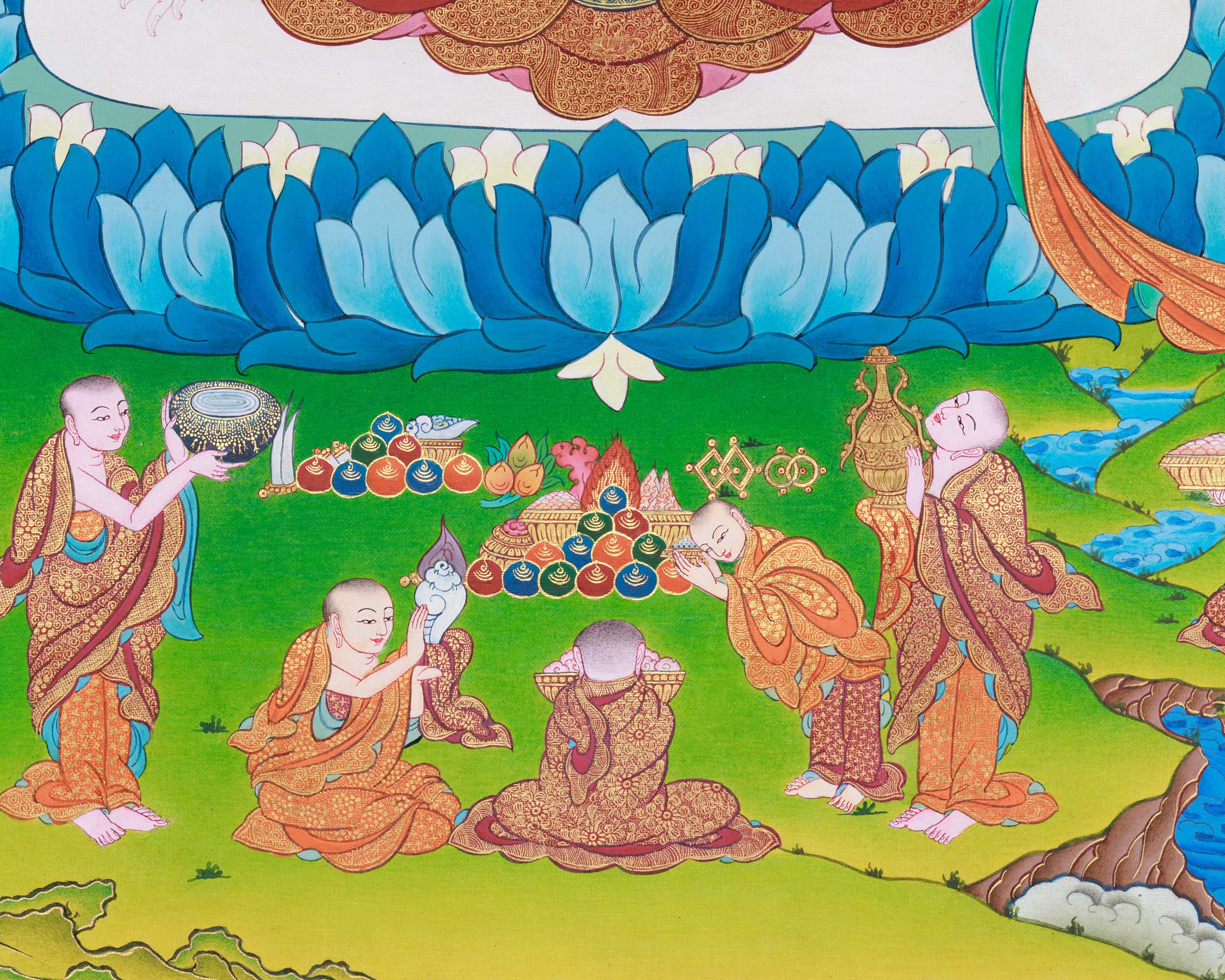 Buddha Tara Thangka | Traditionally Hand-Painted White Tara Art