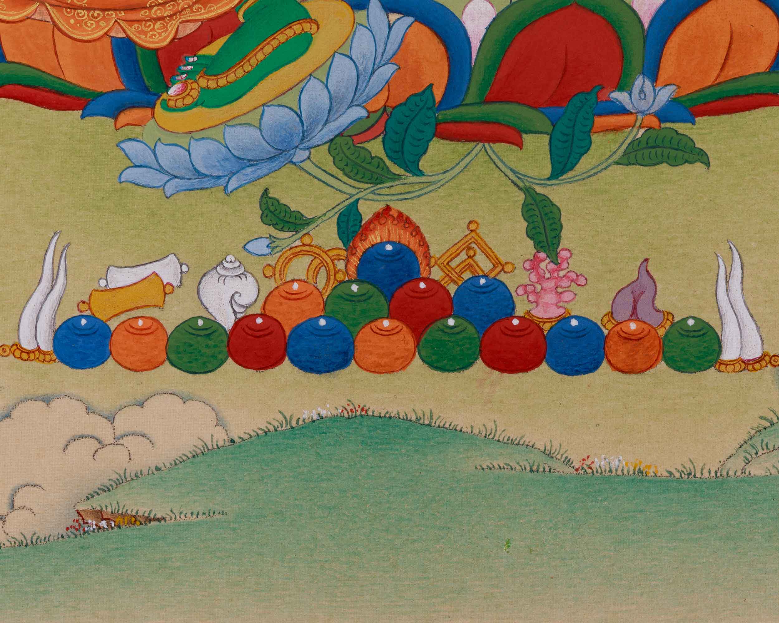 Goddess Green Tara Painting | Female Buddha of Compassion