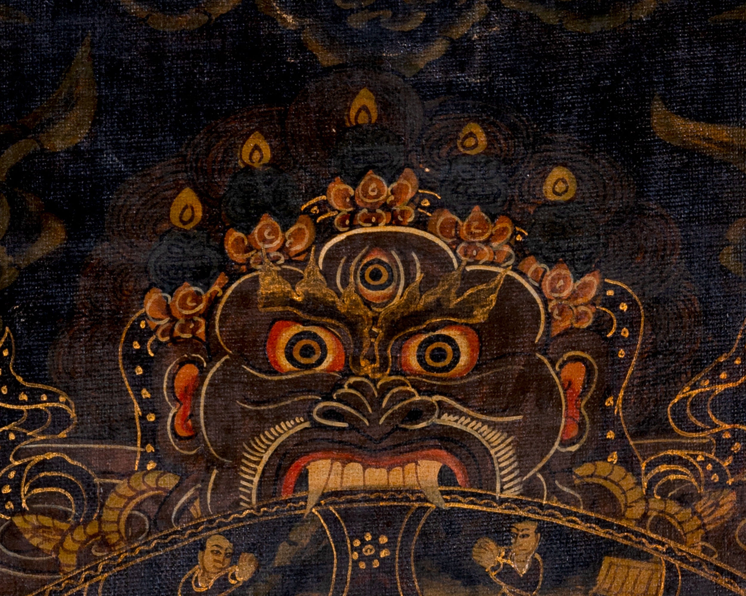 Oil Varnished Wheel Of Life | Traditional Buddhist Thangka | Wall Decors