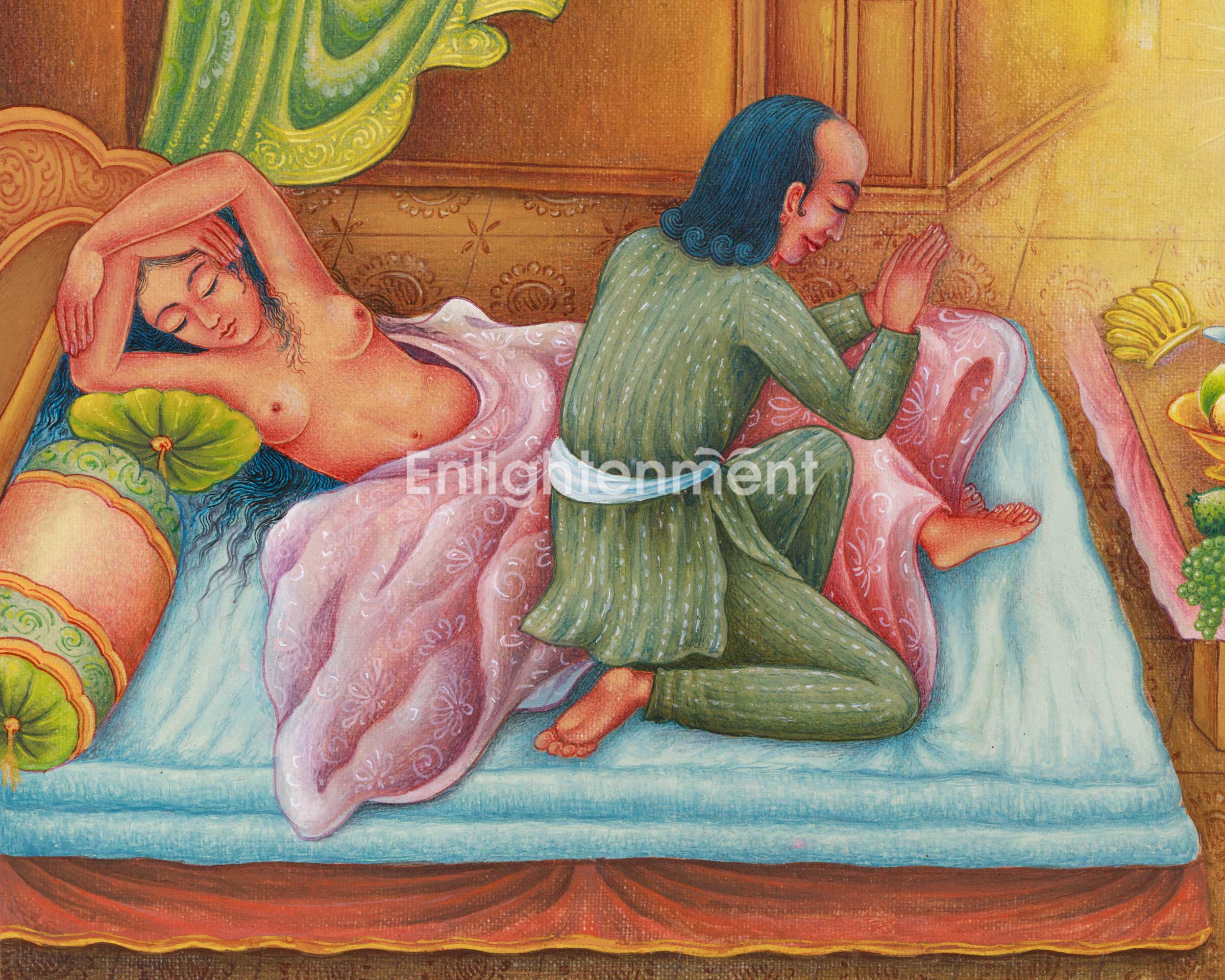 Compassionate Avalokiteshvara Thangka | Hand Painted Chenresig Thangka | Radiant Bodhisattva