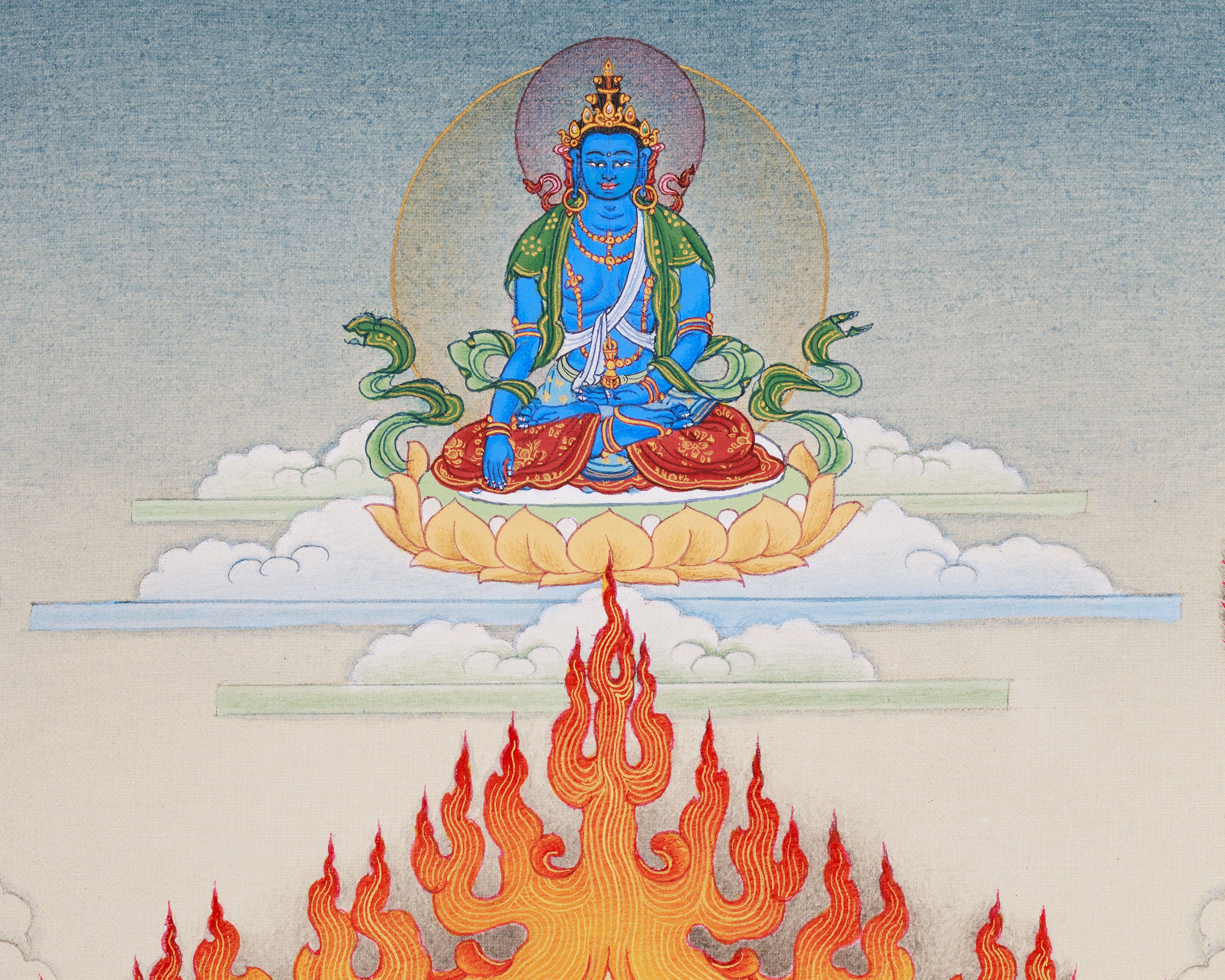 Chakrasamvara Yab-Yum Thangka | Powerful Tantric Deity Art