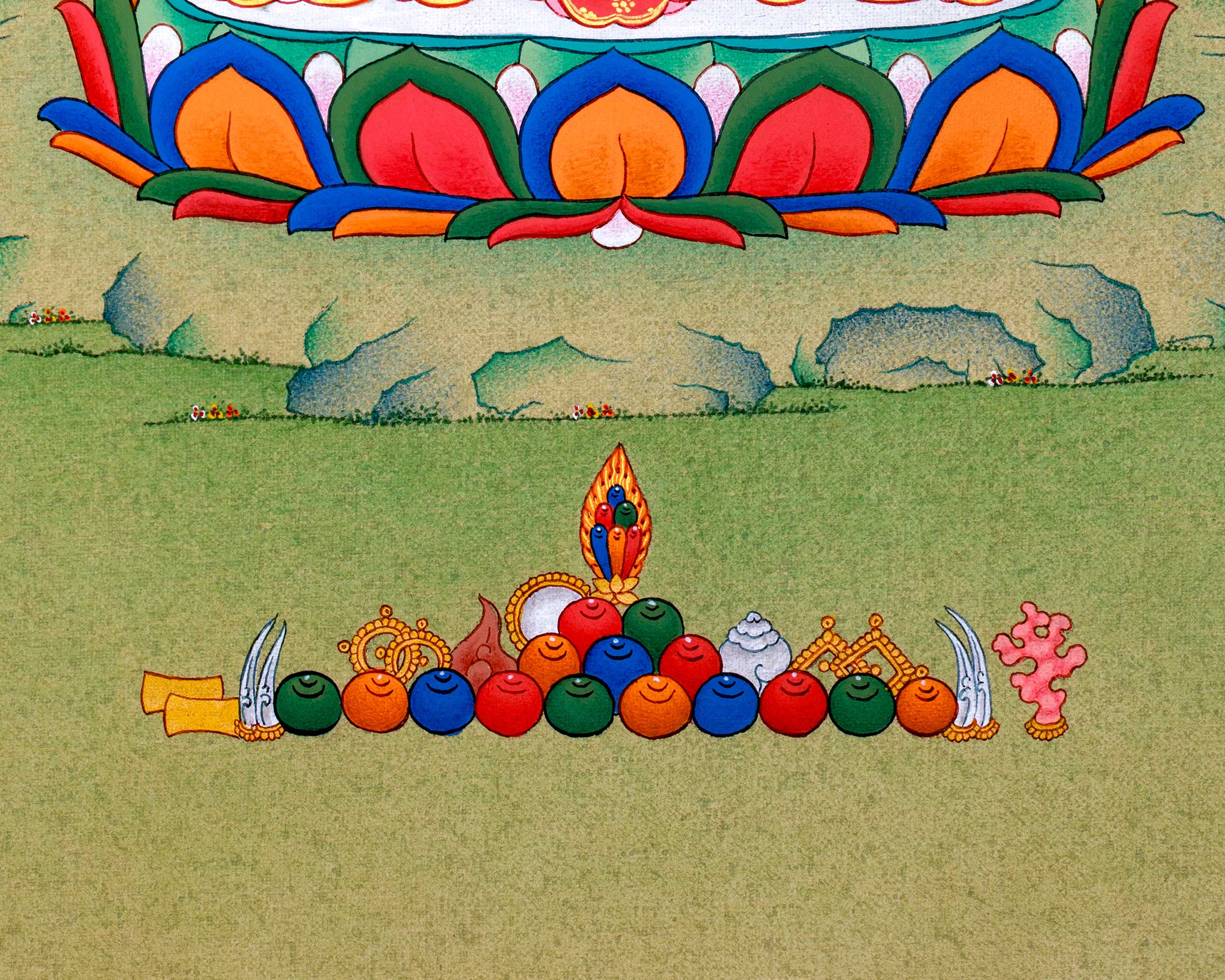 Healing Blue Medicine Buddha Thangka