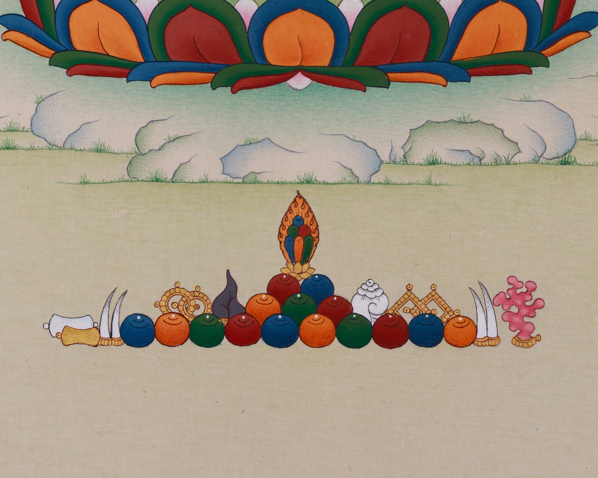 Medicine Buddha, Buddha of Health Thangka | Embodying Healing and Wellness