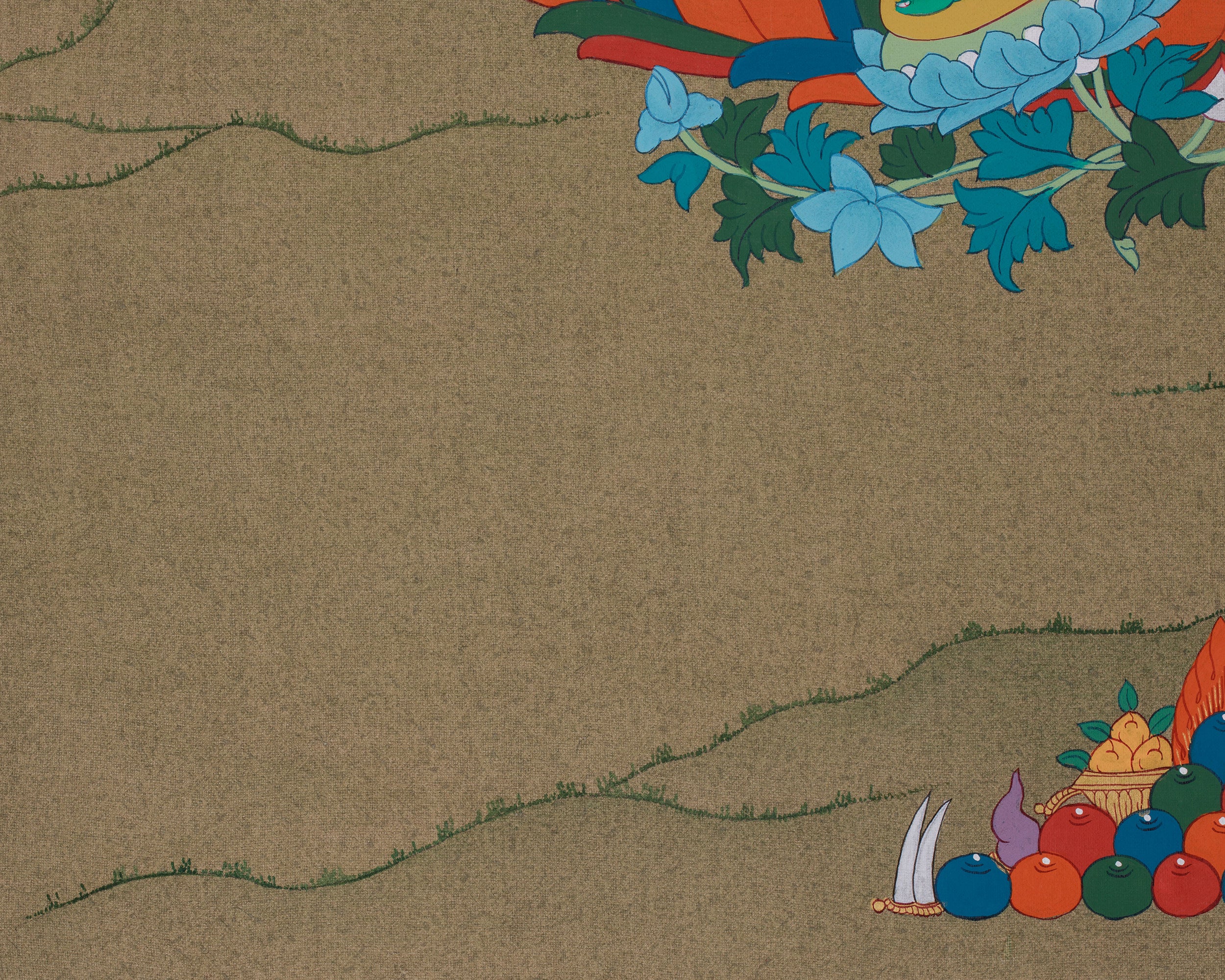 Sacred Shyama Tara Artwork | Beautiful Bodhisattva Green Tara