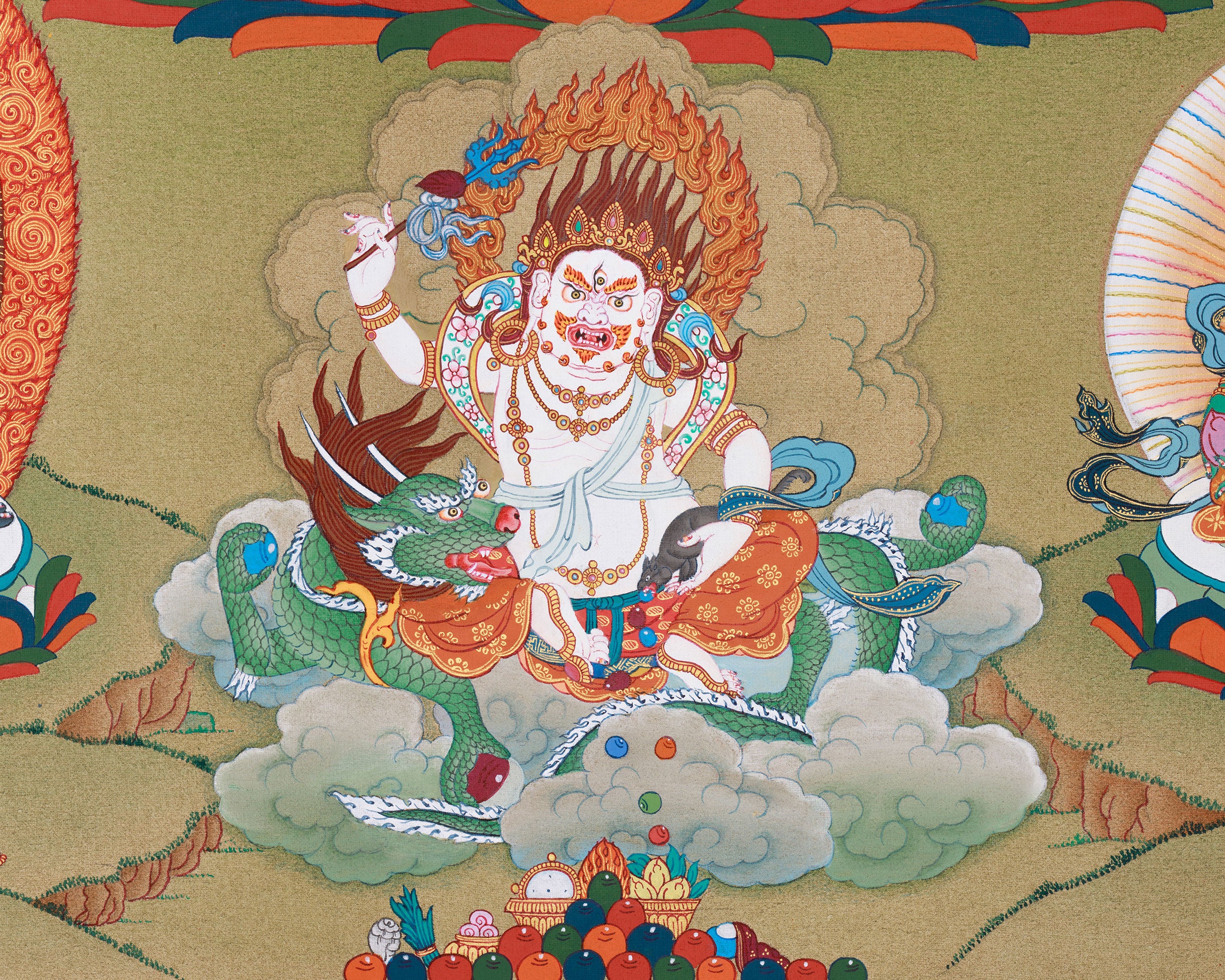 Namtoshe with Five Jambhalas | Buddhist Wealth Deities