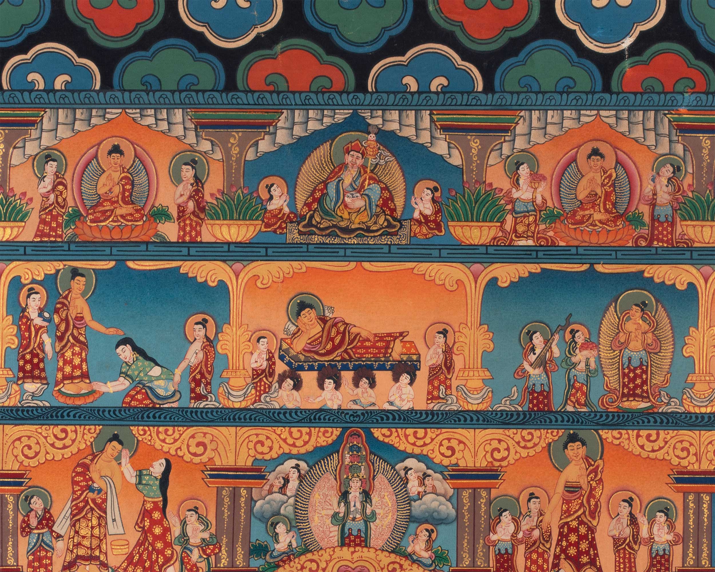 Buddhist Stupa Thangka | Buddhist Painting