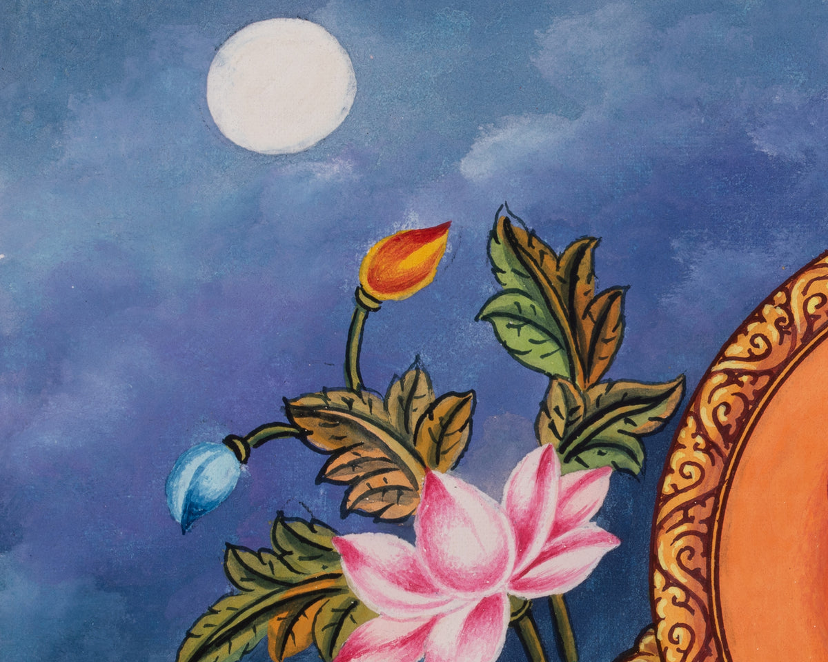 Standing Green Tara Compassionate Thangka | Shyama Tara | Protection Deity
