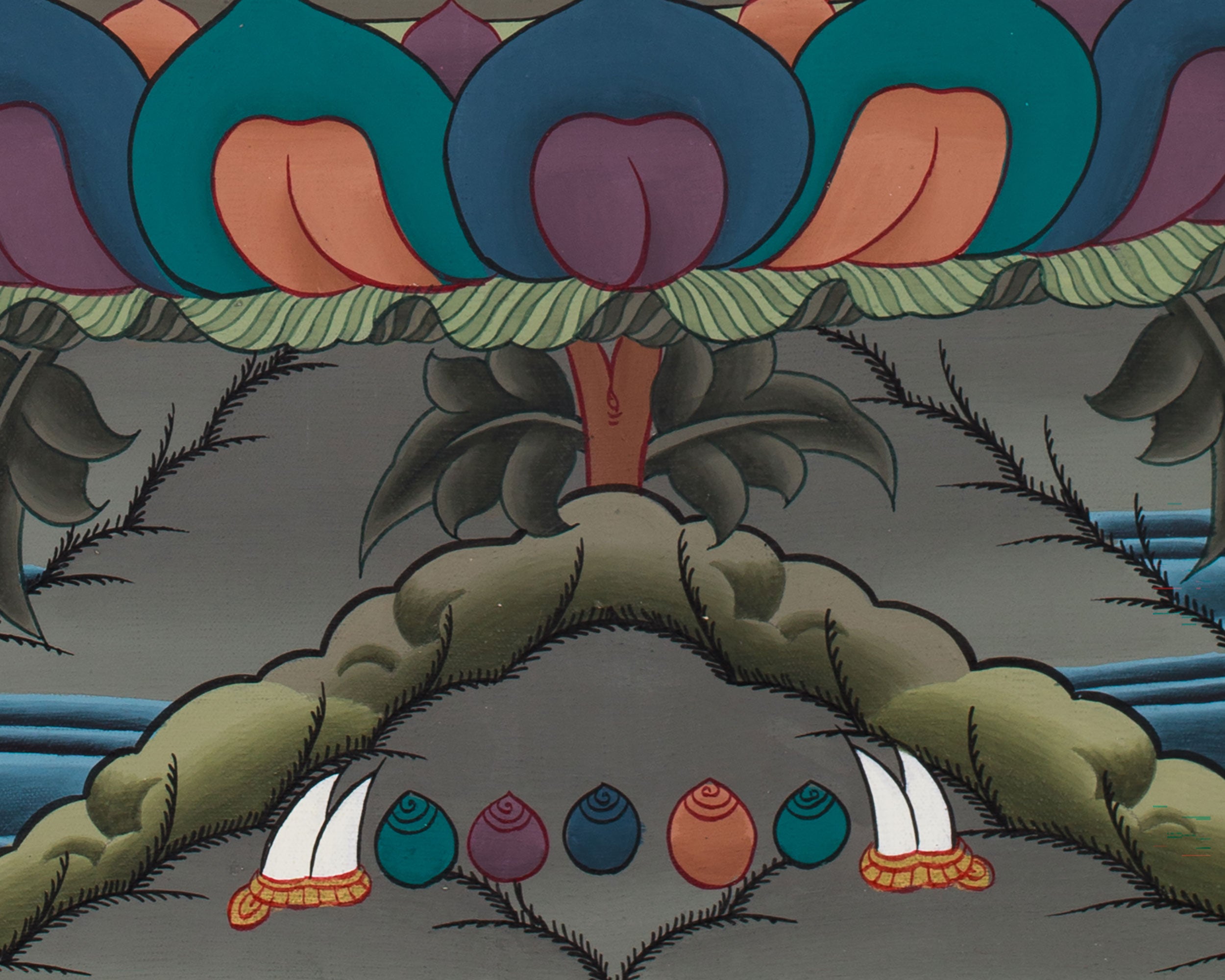 Amitabha Buddha Meditation Art | Symbol of Peace, Enlightenment, and Pure Land Rebirth