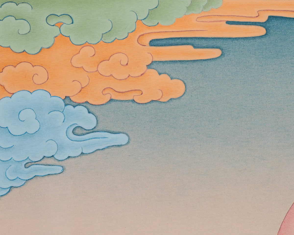 Chenrezig Buddhist Painting | The Bodhisattva Of Boundless Compassion In Tibetan Buddhism