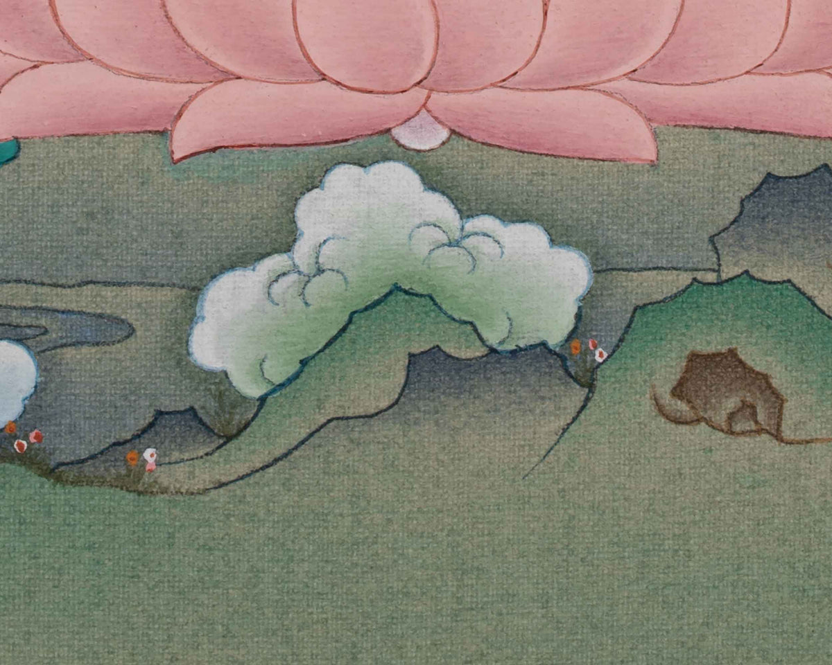 Amitabha Buddha Sacred Artwork | Buddha of Infinite Light and Boundless Compassion | Vajrayana Art