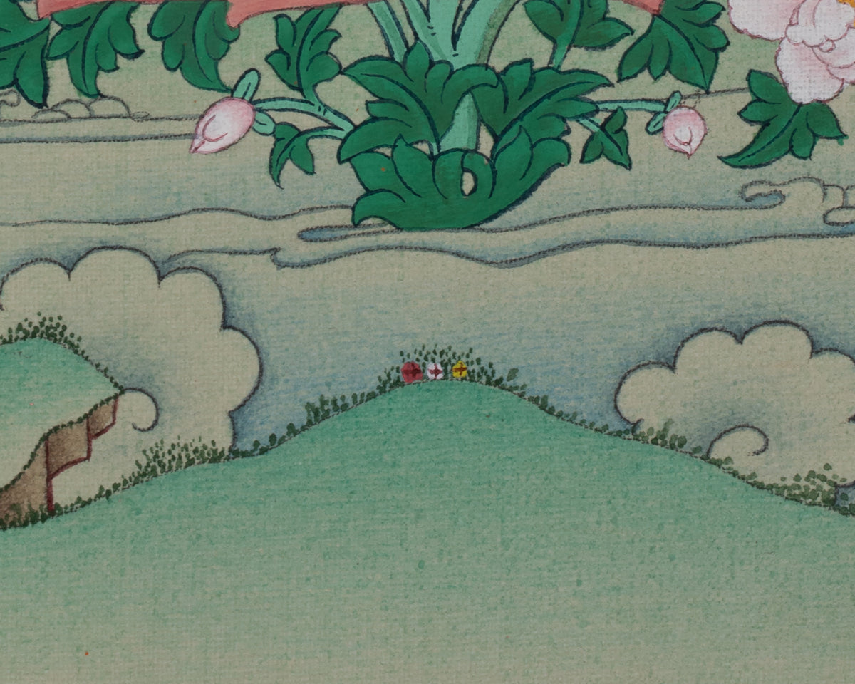 Manjushri Bodhisattva Deity Artwork | Sword Of Wisdom | Sacred Art of Insight and Enlightened Knowledge