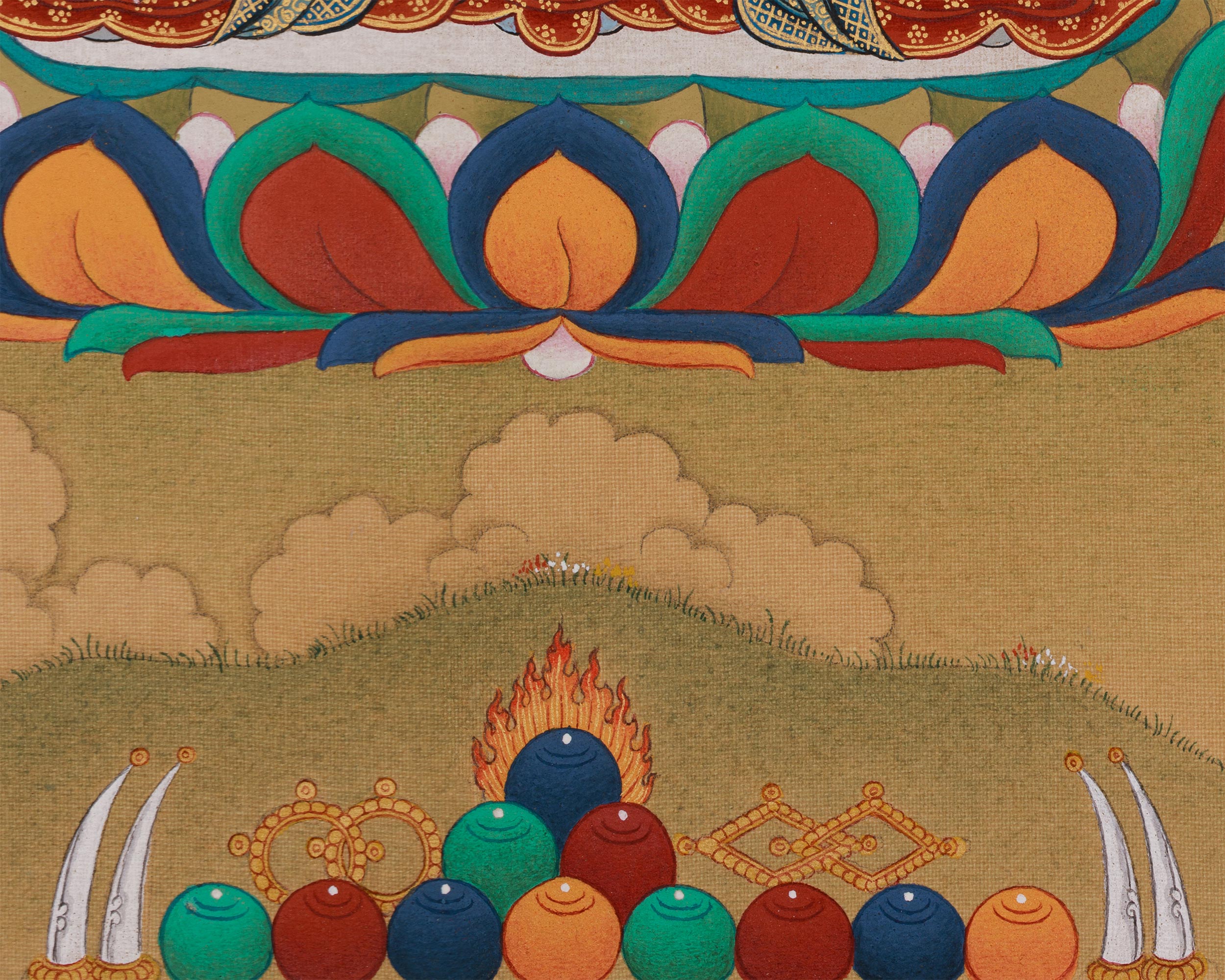 White Tara with Amitabha Buddha Thangka | Symbol of Eternal Compassion