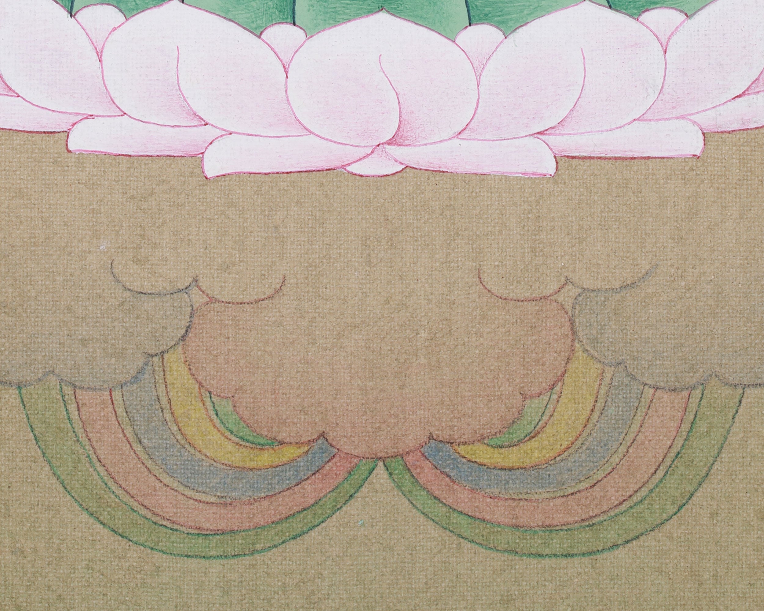 Mini Saraswati Thangka | Wisdom Goddess Wall Hanging