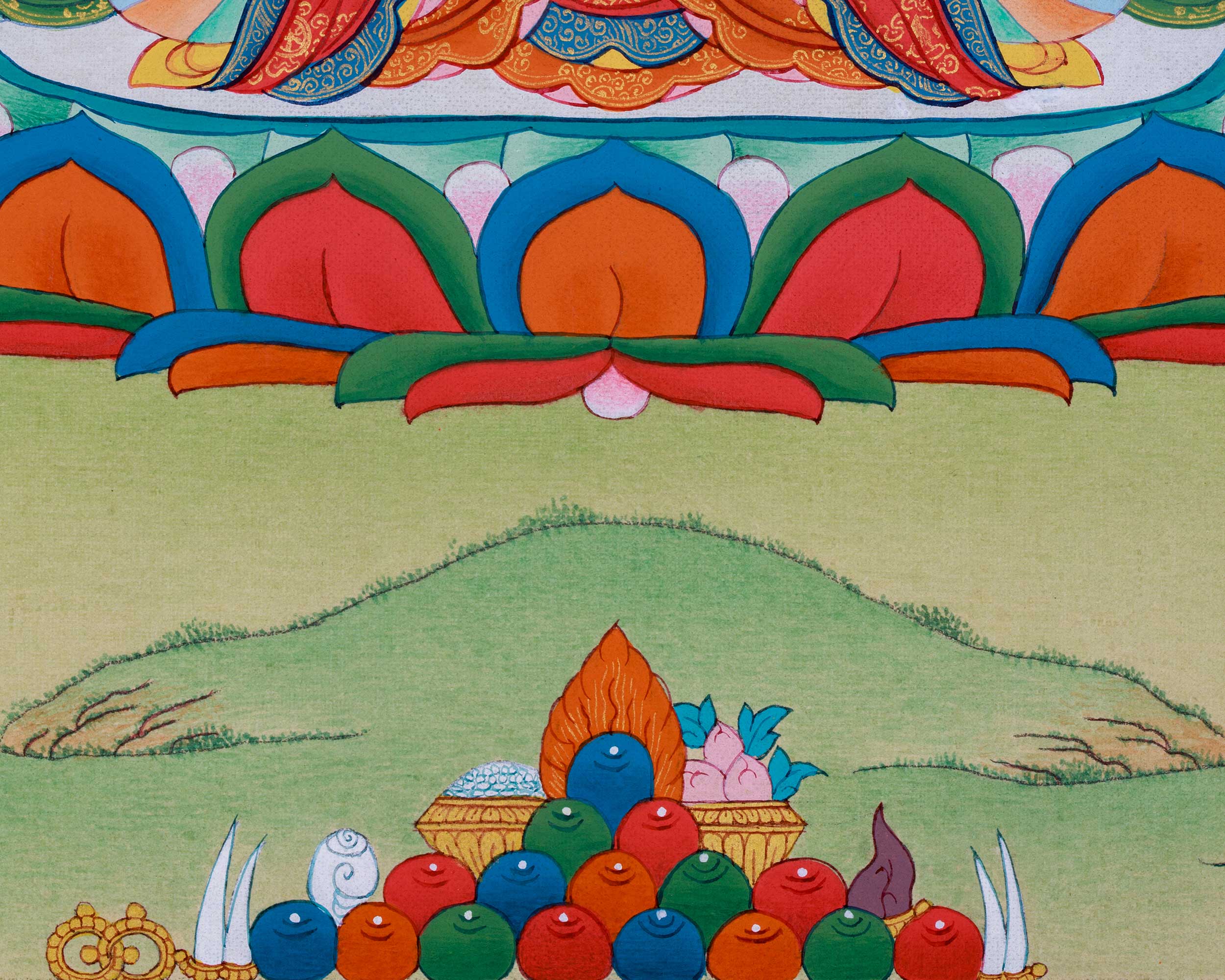 Small Gold Avalokiteshvara Thangka