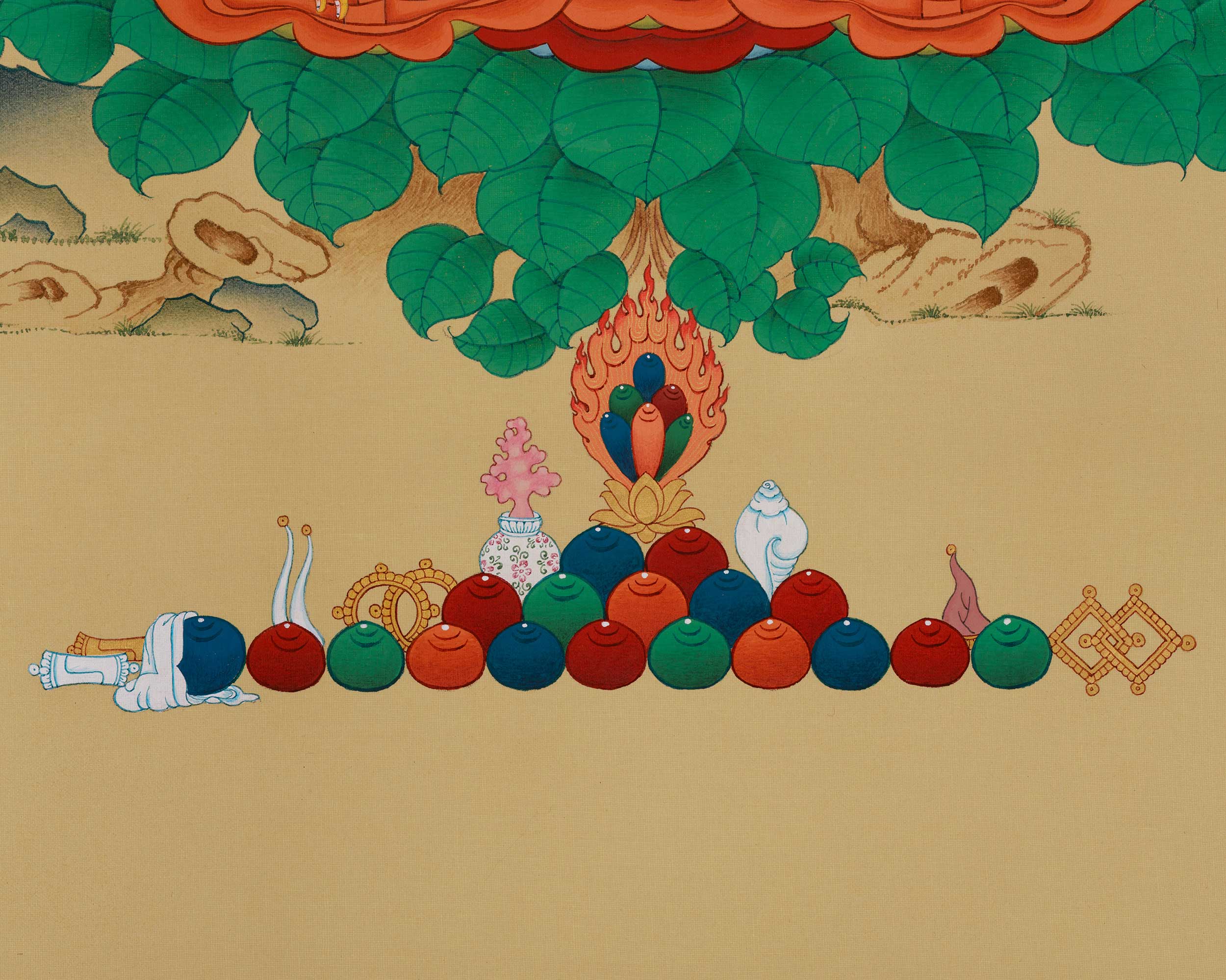 Peaceful Thangka of Shakyamuni Buddha | Founder of the Buddhist Religion