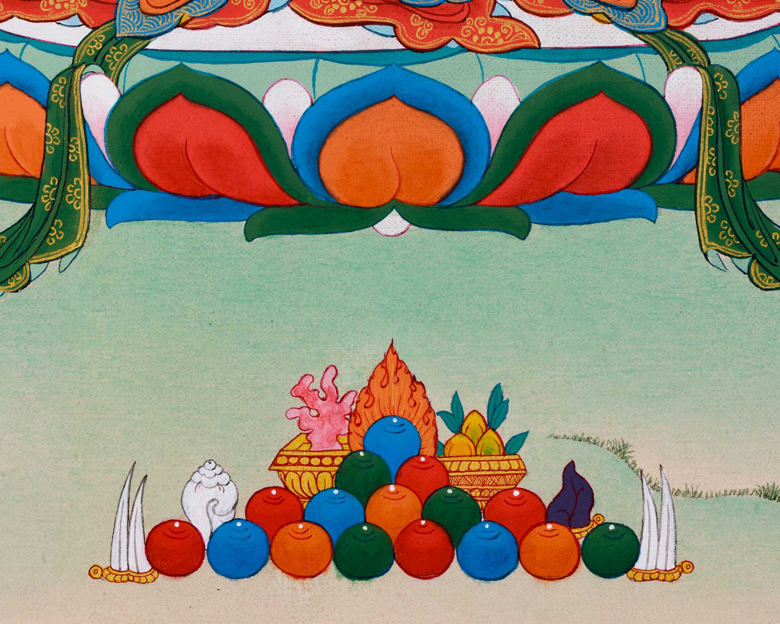 White Tara Meditation Thangka | Traditional Mother Tara Art