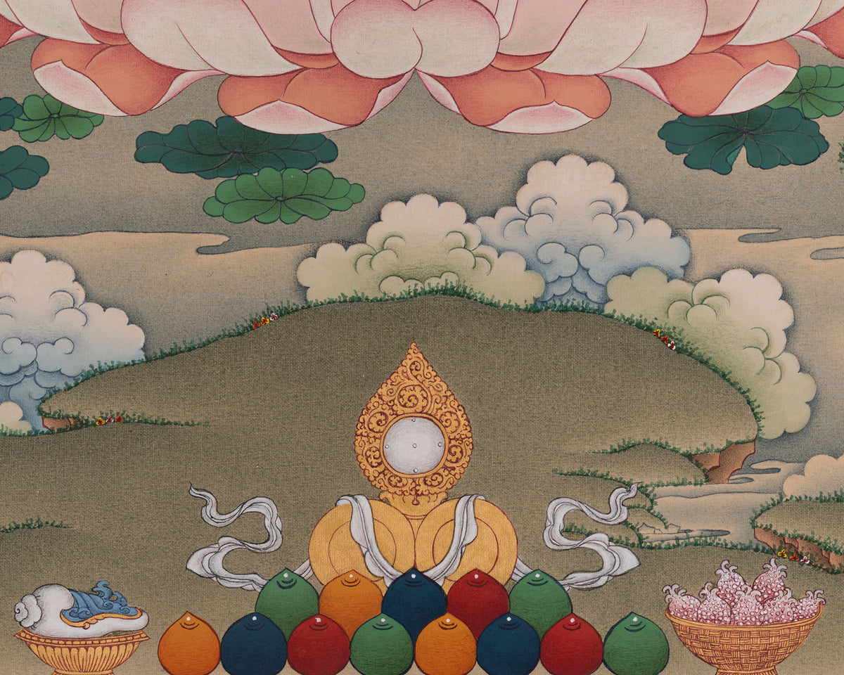 Chenrezig Thangka Painting | Sacred Tibetan Art of Infinite Compassion