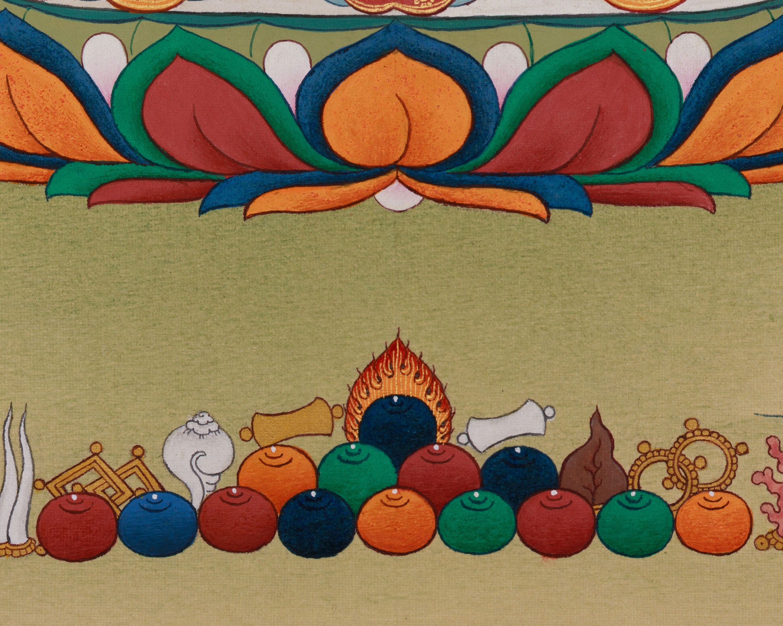 Hand-Painted Sacred Amida Buddha | Compassion & Enlightenment