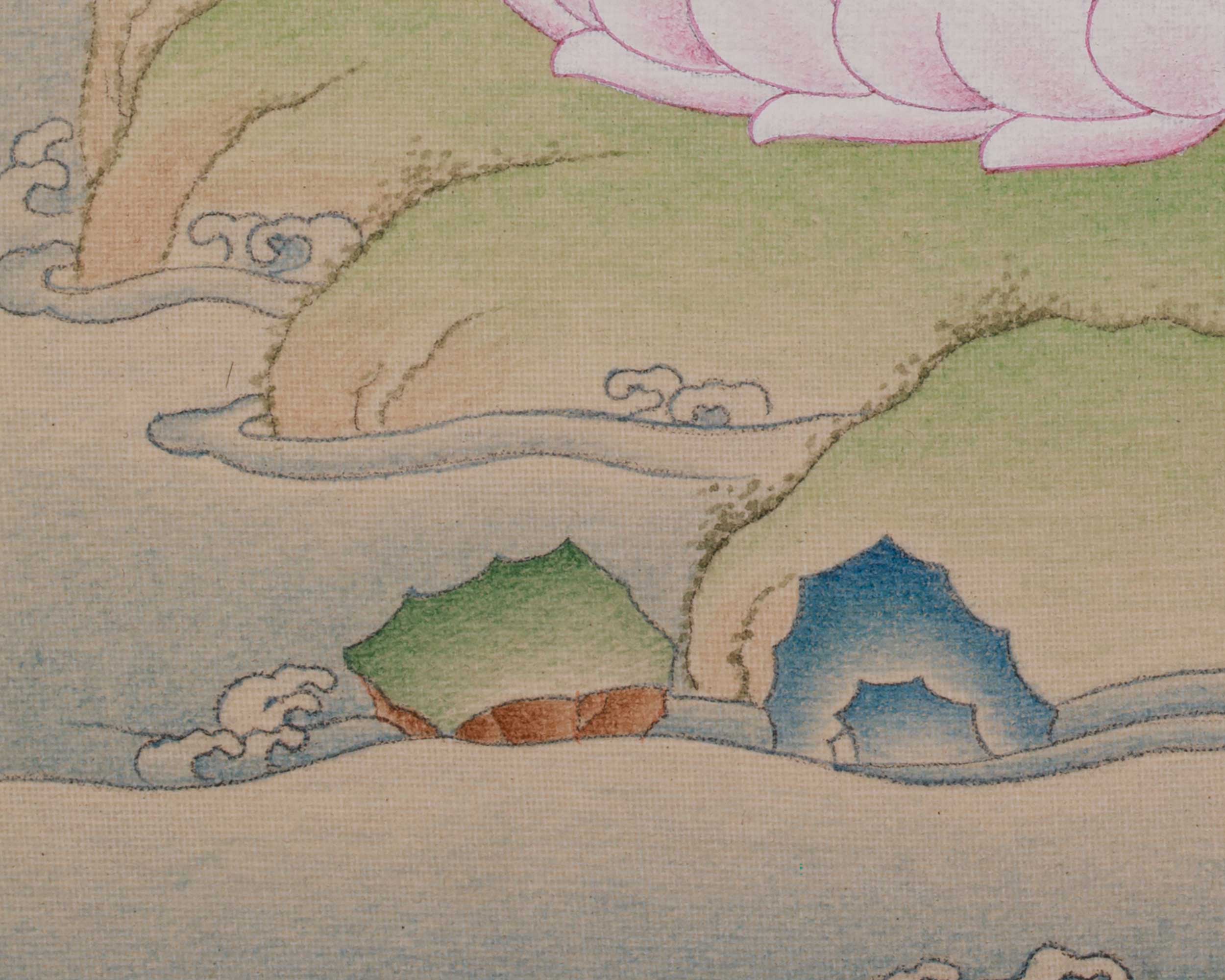 Buddhist Deity Vajrasattva Thangka | A Sacred Path to Purification and Enlightenment