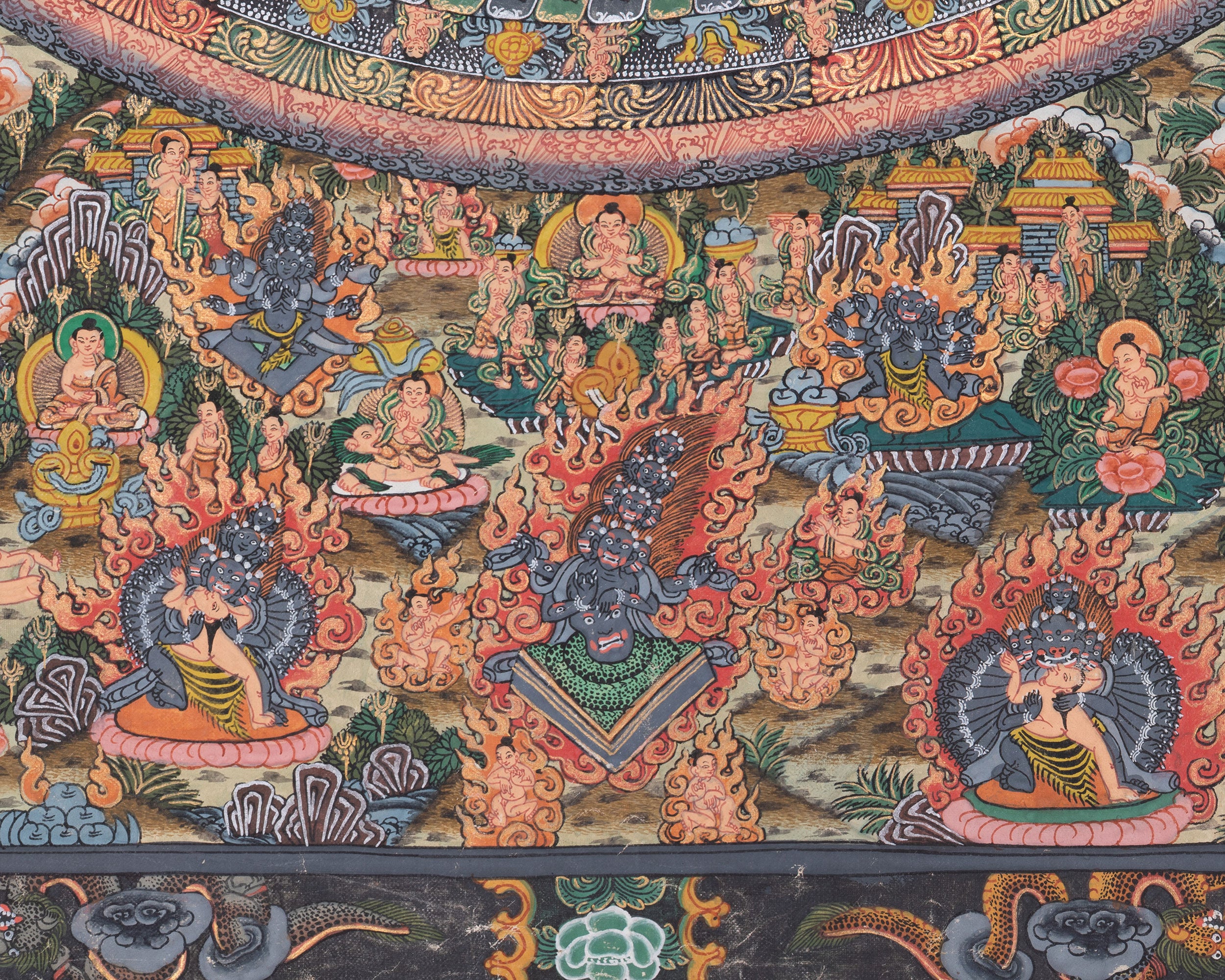 Traditional Buddha Mandala Thangka |Transformative Tibetan Spiritual Art