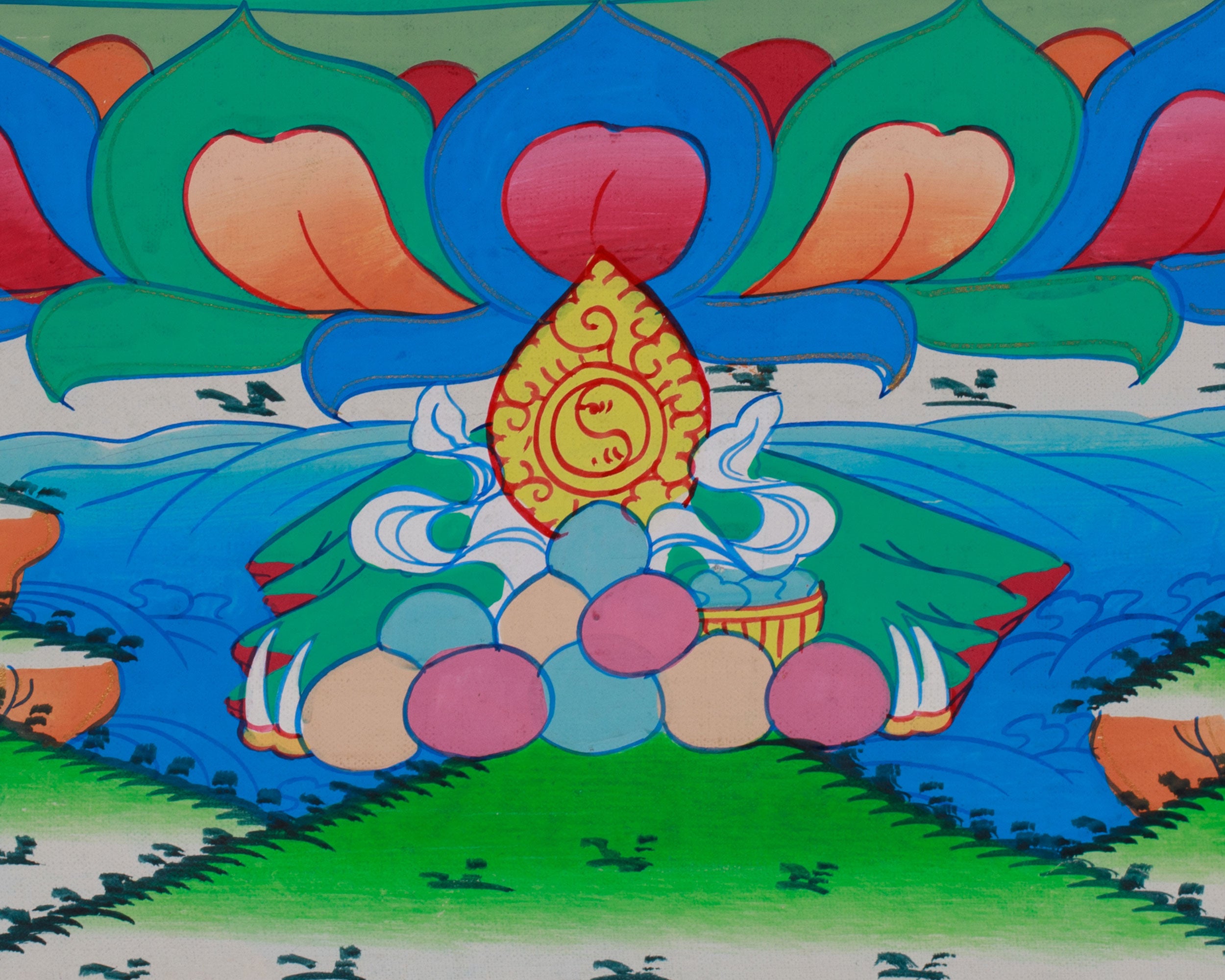 Enlightened Buddha Thangka | Authentic Depiction of Shakyamuni Buddha