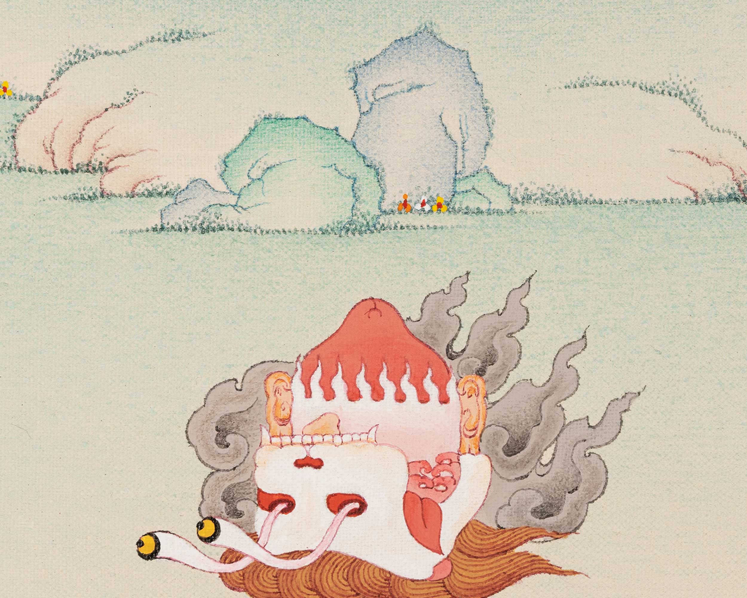 Hand-Painted Himalayan Thangka For Kurukulla Mantra Pratice | Traditional Tibetan Dakini Art