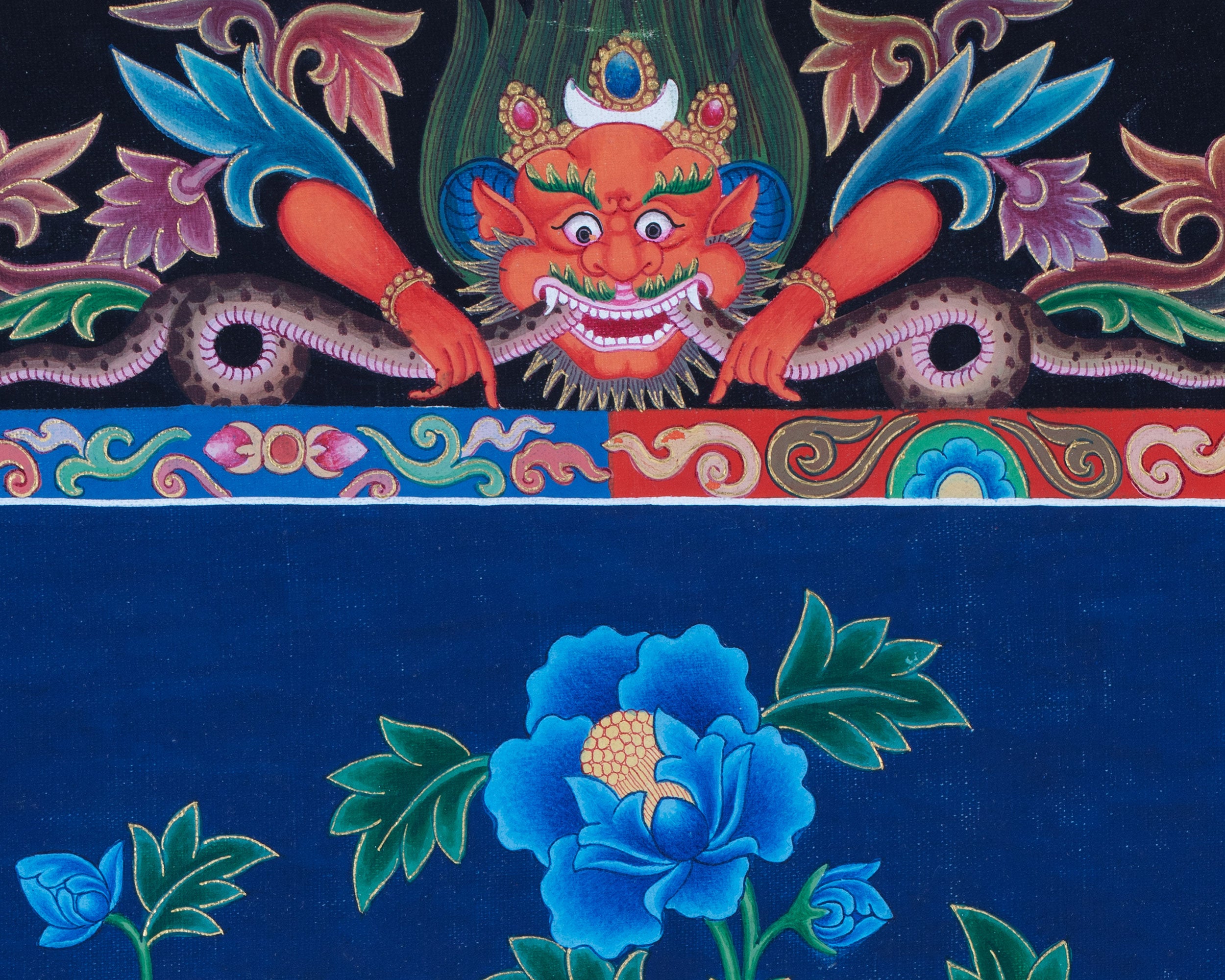 Thangka Painting Of White Tara | Newari Thangka of Tara