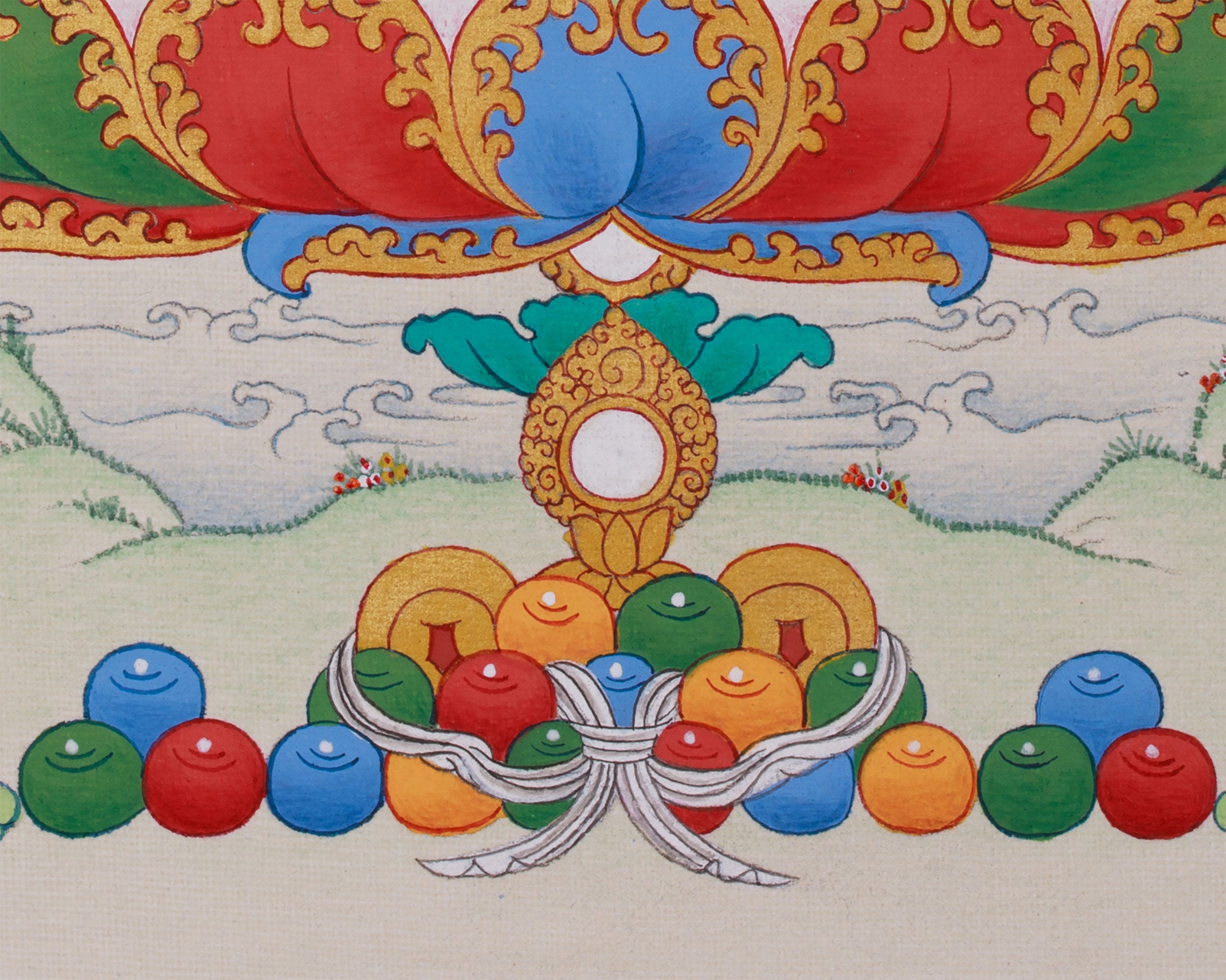 Small Medicine Buddha Thangka | Supreme Healer & Protector