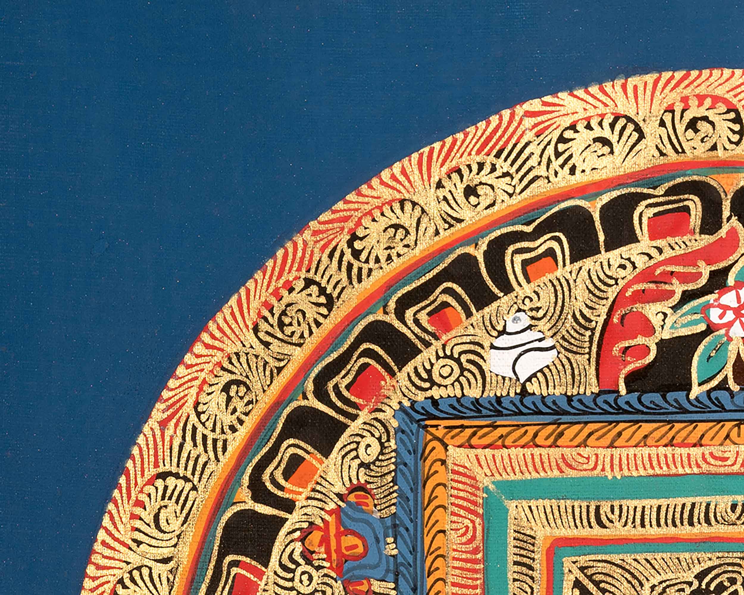 Traditional Om Mandala | Tibetan Artwork for Spiritual Meditation