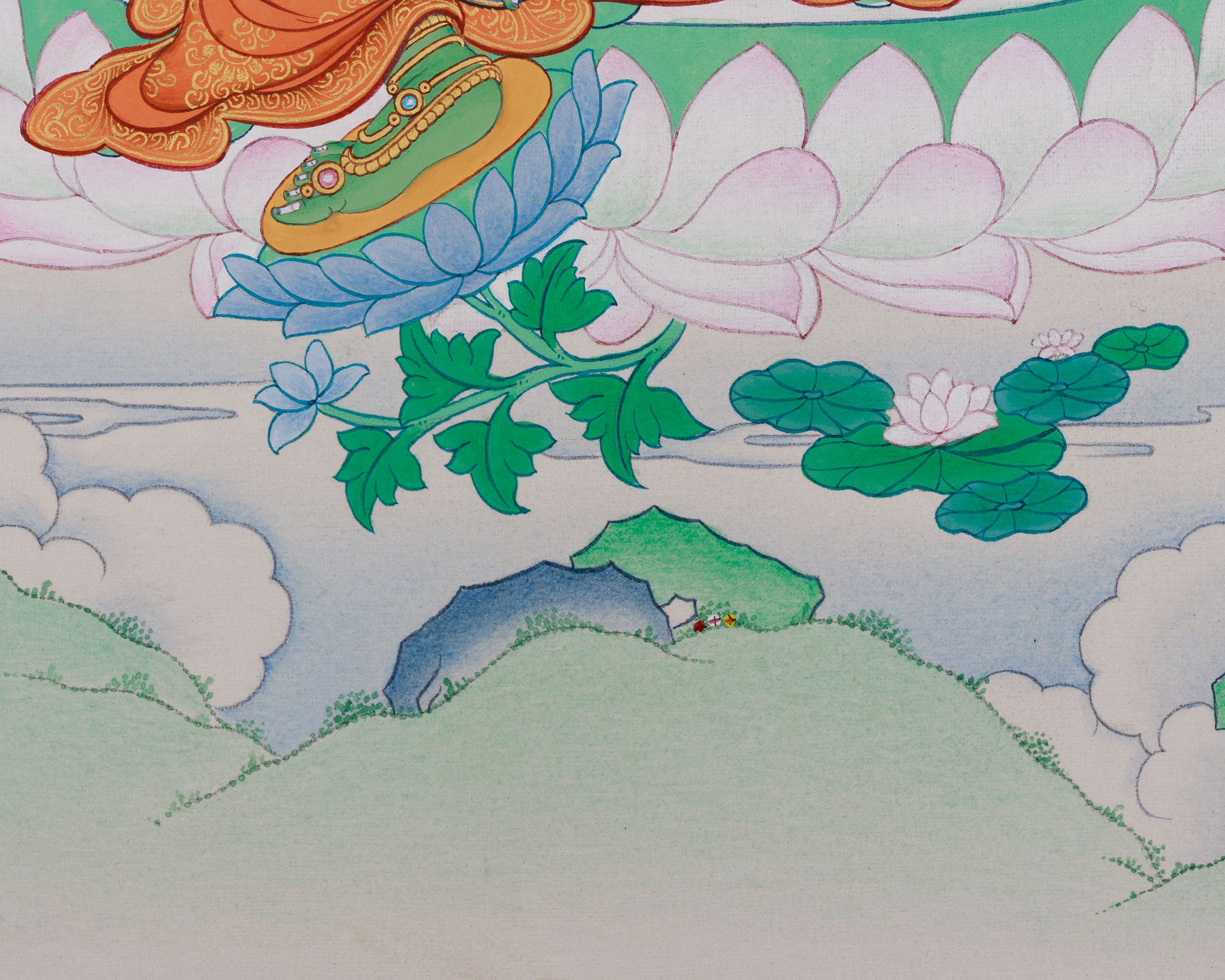 Green Tara Dolma Thangka | Goddess of Compassion & Swift Protection