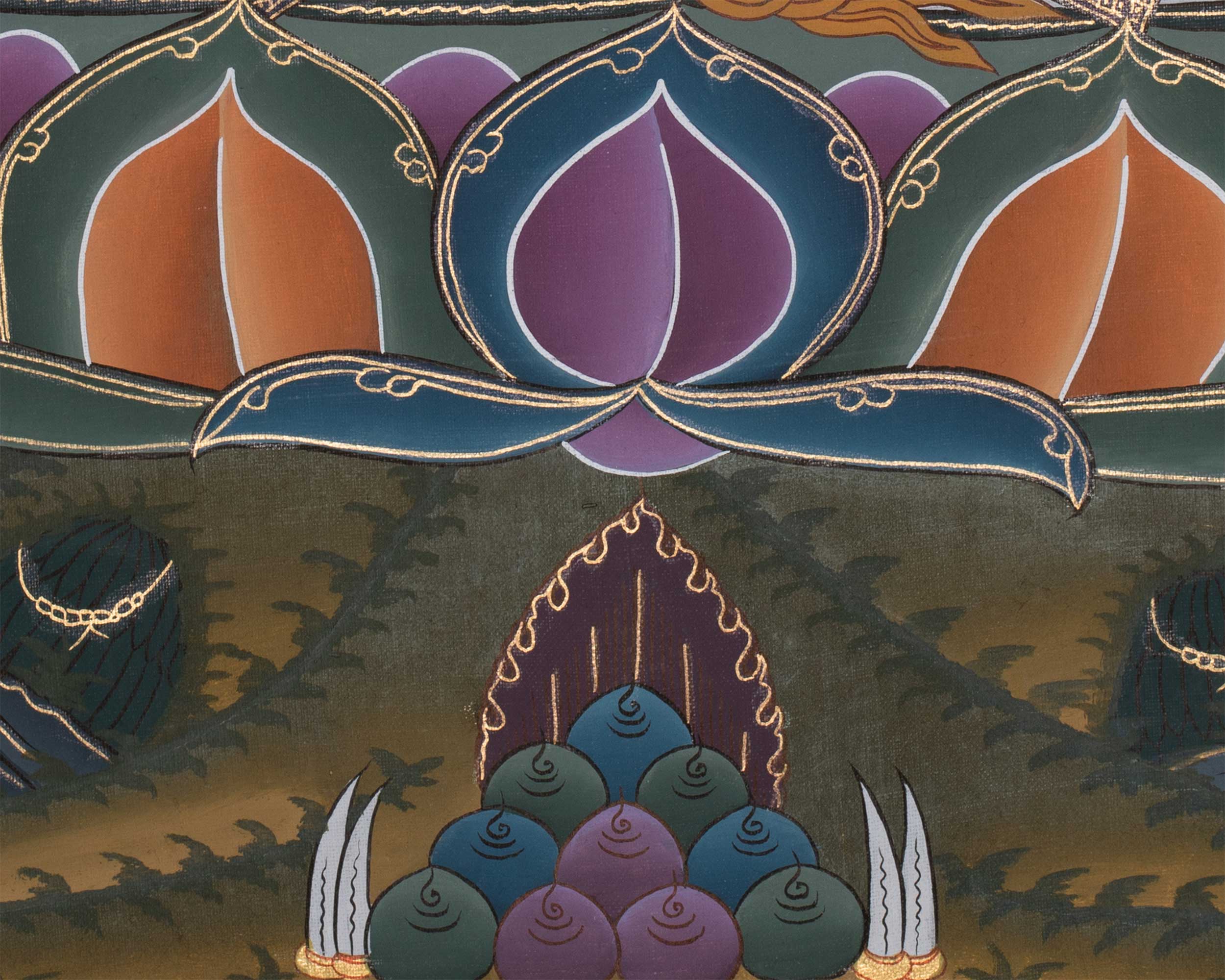 Original Traditional Manjushri Painting | Embodiment of Wisdom