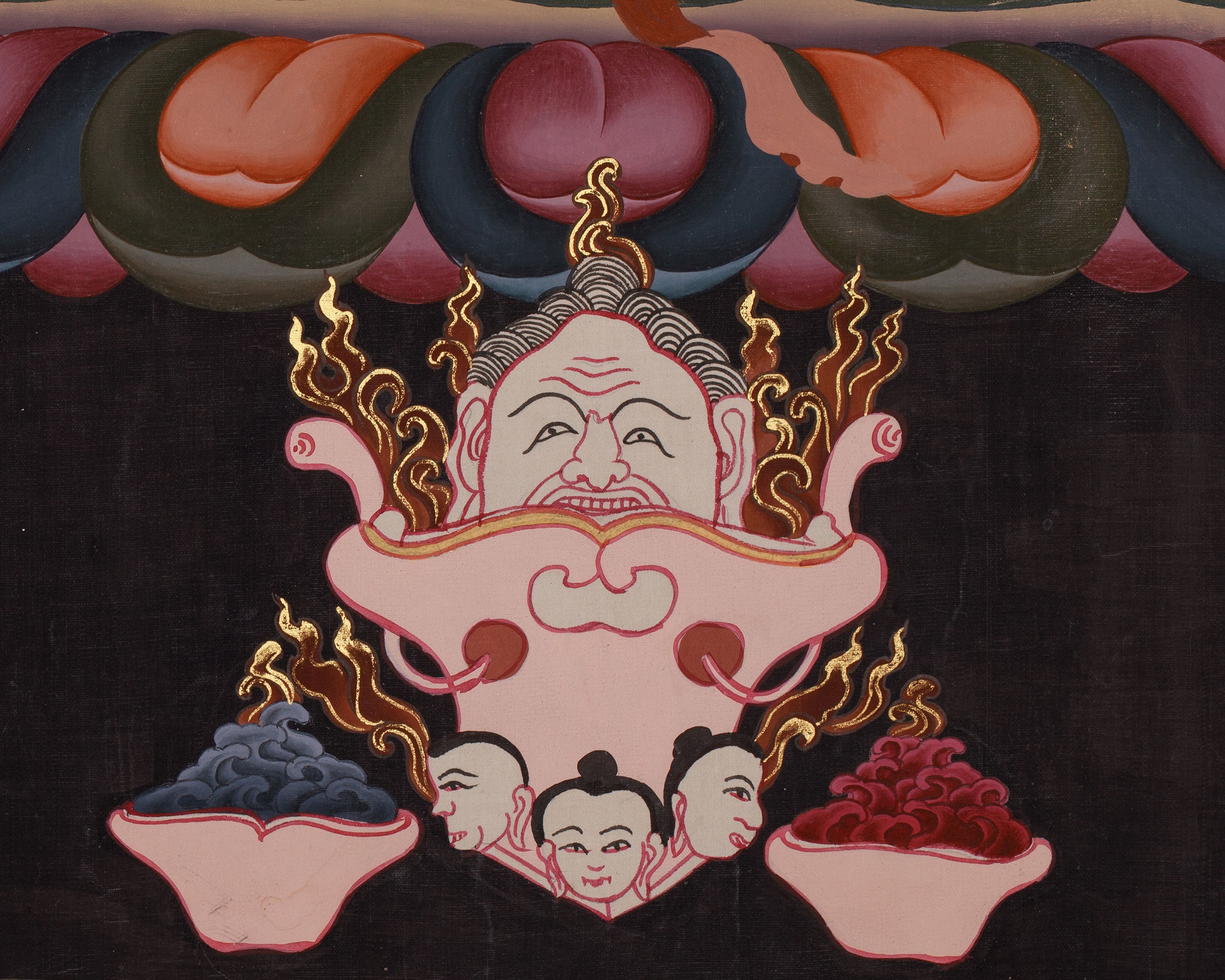 6 Armed Mahakala Painting | Protector of the Dharma | Dharmapala Art