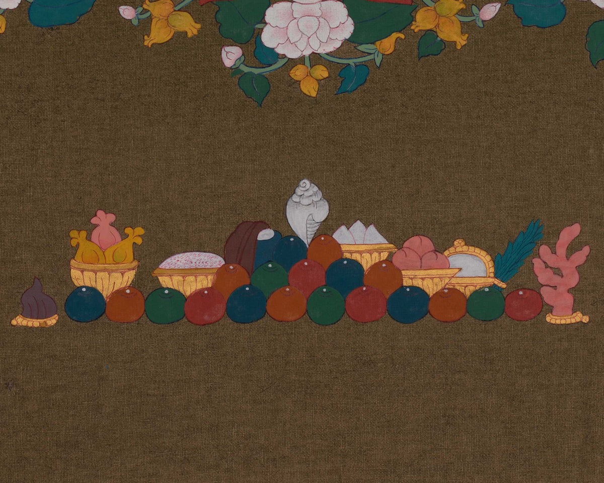 Bhaisajyaguru Thangka Painting | Medicine Buddha Art