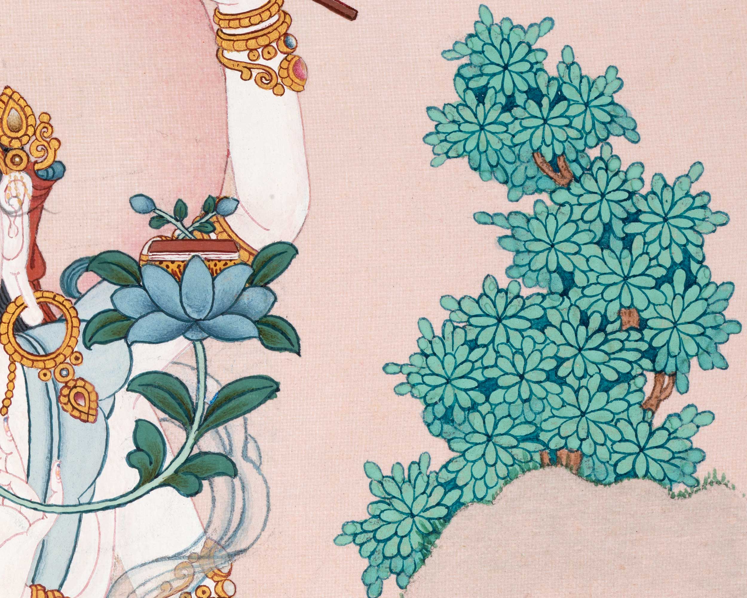 Samkusumita Tara | 21 Tara of Surya Gupta Thangka