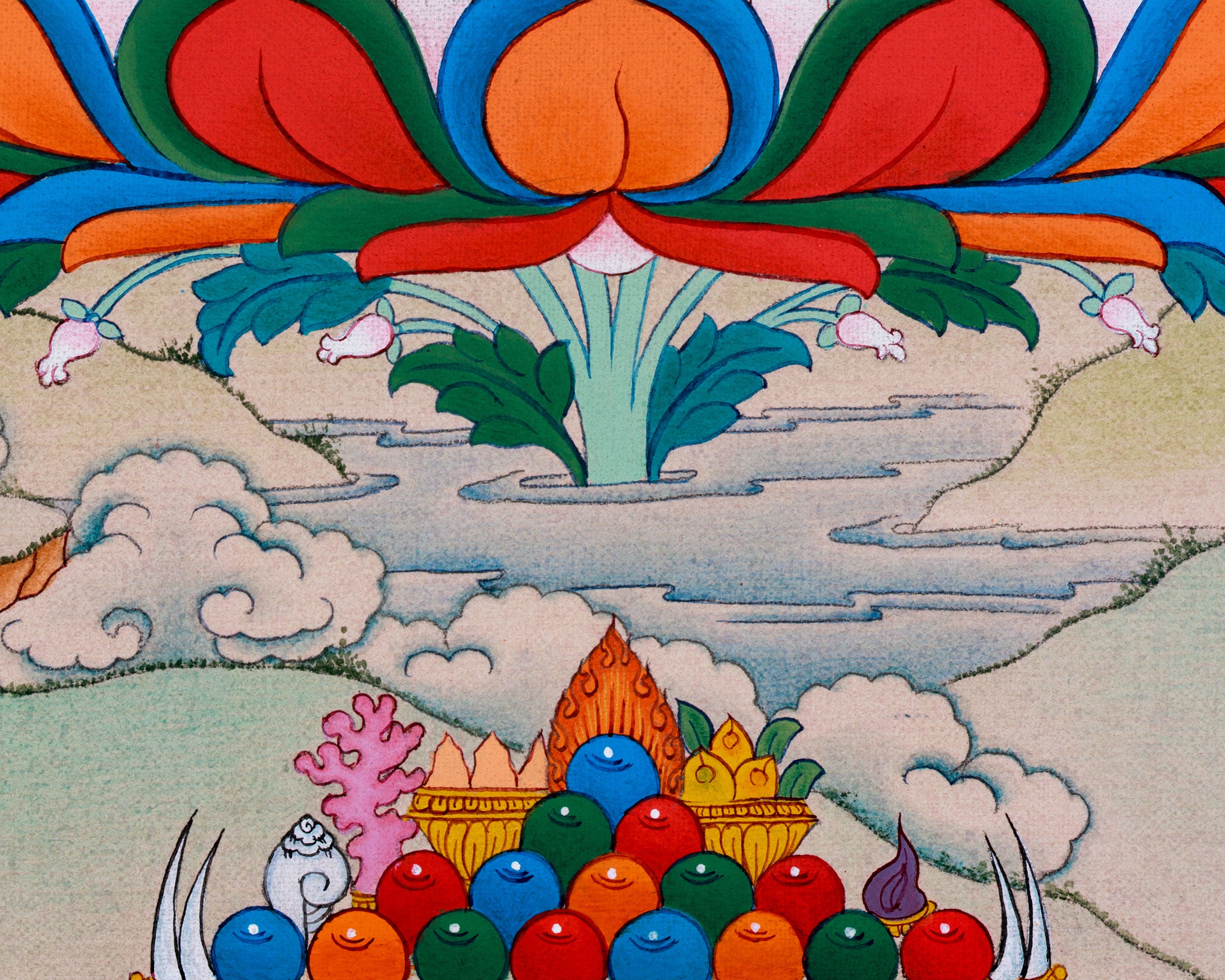 24K Gold Thangka of Medicine Buddha